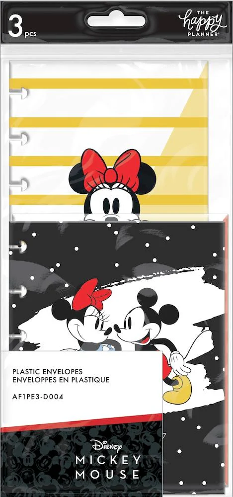 Mickey Mouse and Minnie Mouse Snap In Envelopes - 3 Pack - Image 4
