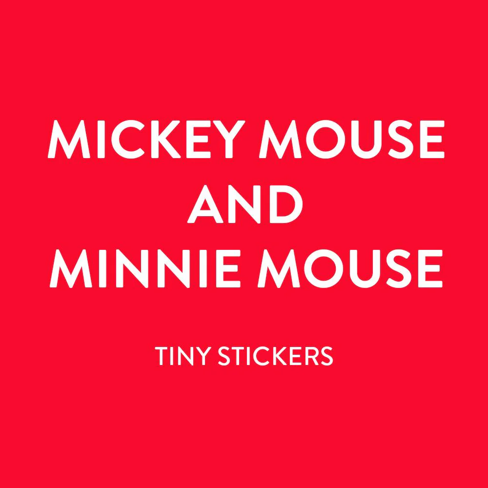 Mickey Mouse and Minnie Mouse Tiny Stickers Pad - Image 4
