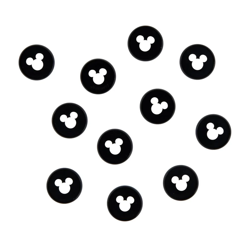 Mickey Mouse Medium Plastic Disc Set - Black - Image 3