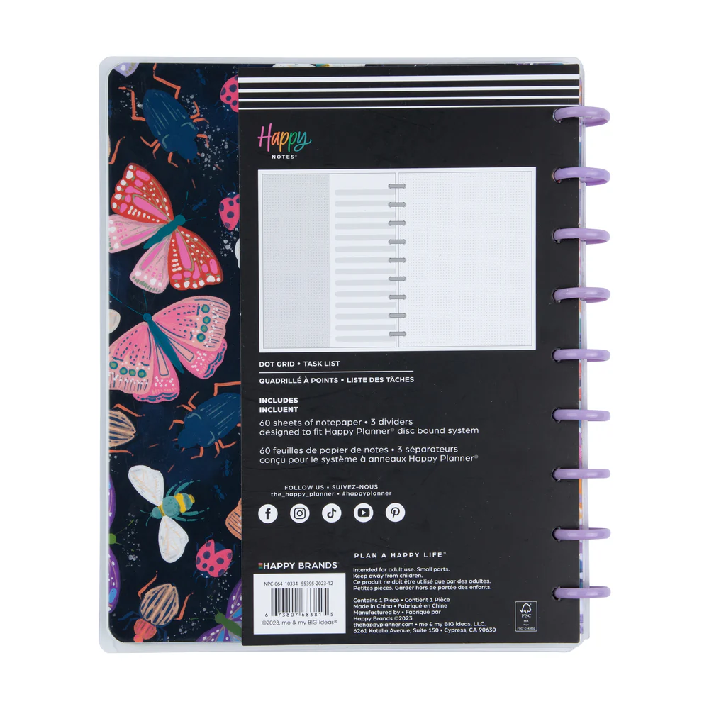 Midnight Botanical - Checklist + Dot Grid Classic Notebook - 60 Sheets - Image 8