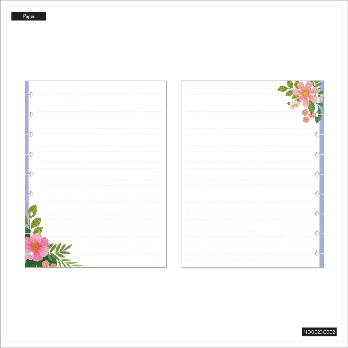 Midnight Meadow - Dotted Lined Classic Notebook - 60 Sheets - Image 13