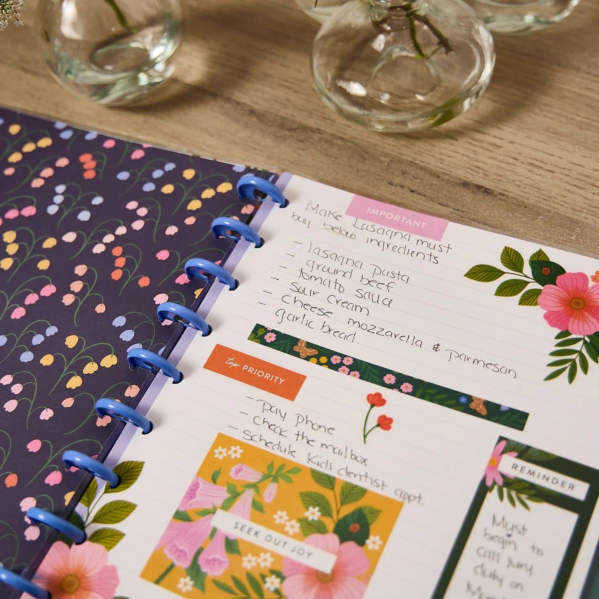 Midnight Meadow - Dotted Lined Classic Notebook - 60 Sheets - Image 2