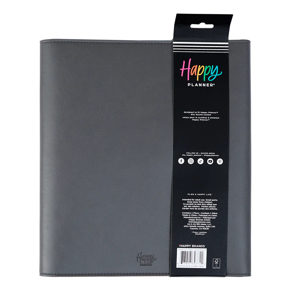 Midnight Vegan Leather - DELUXE Big Planner Folio - Image 7