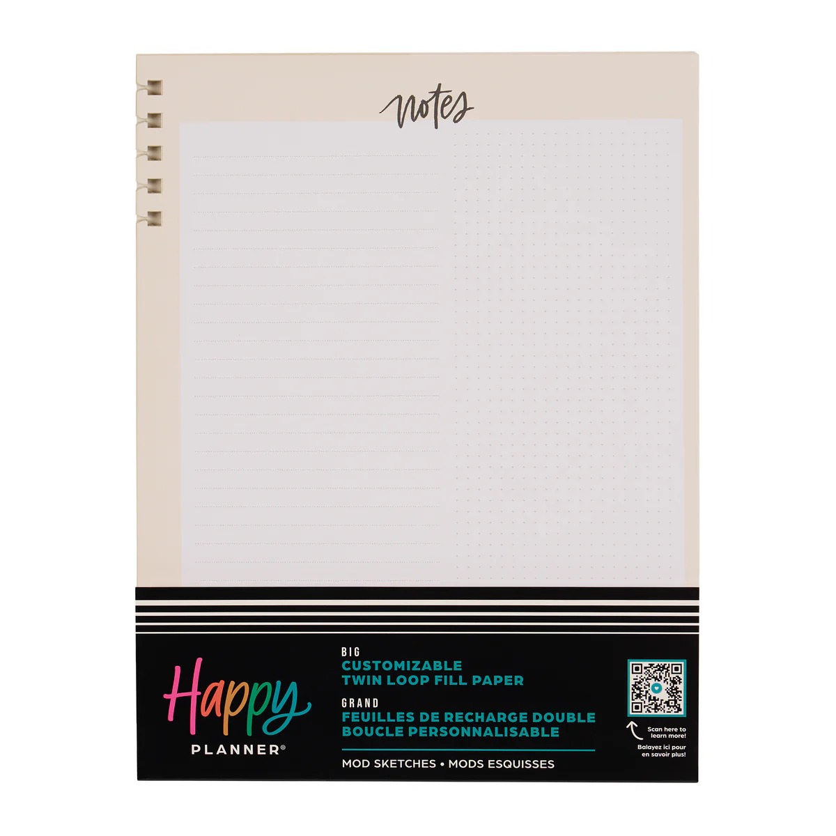 Mod Sketches - Dashboard + Dot Grid Big Customizable Spiral Filler Paper - 40 Sheets - Image 10