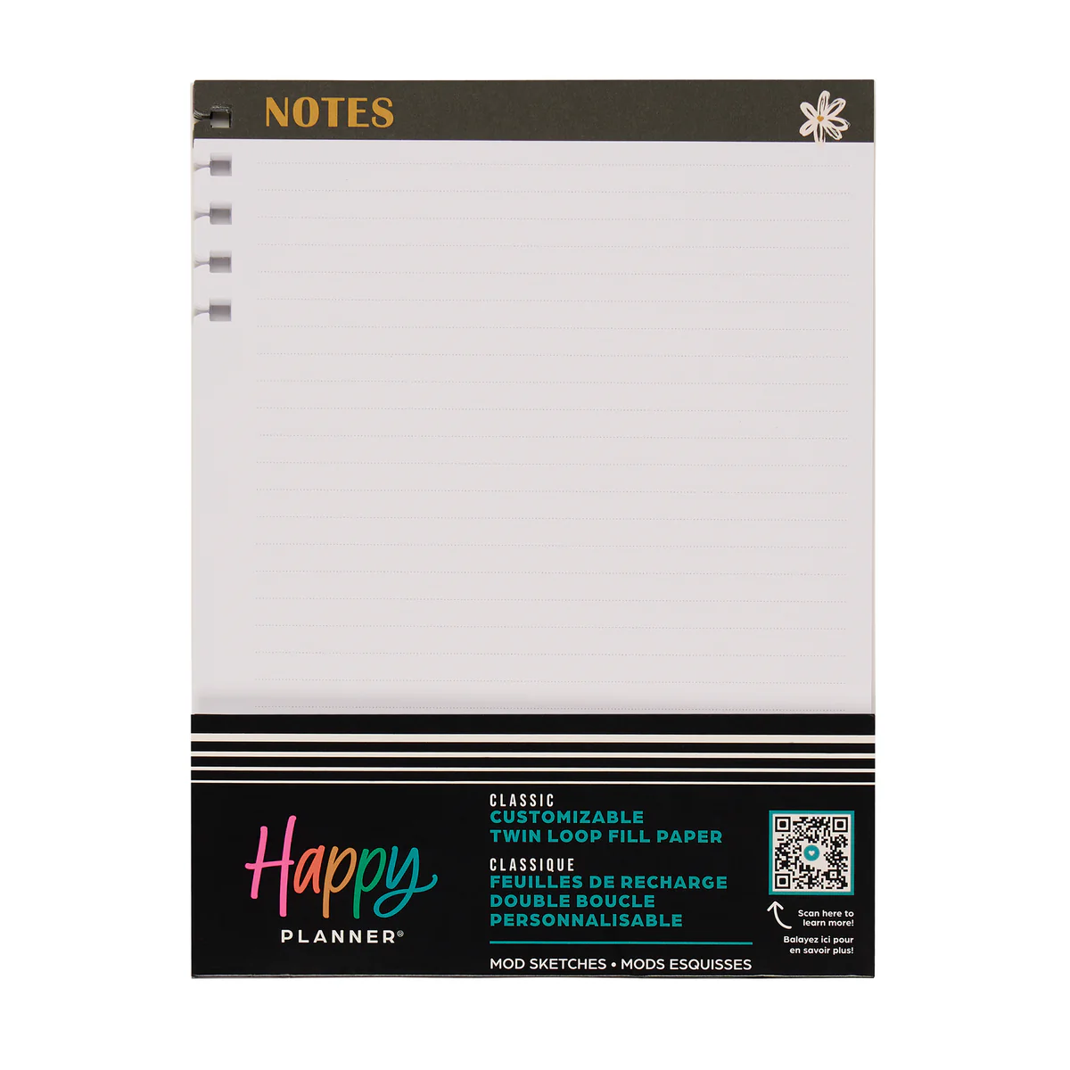 Mod Sketches - Dotted Lined Classic Customizable Spiral Filler Paper - 40 Sheets - Image 9
