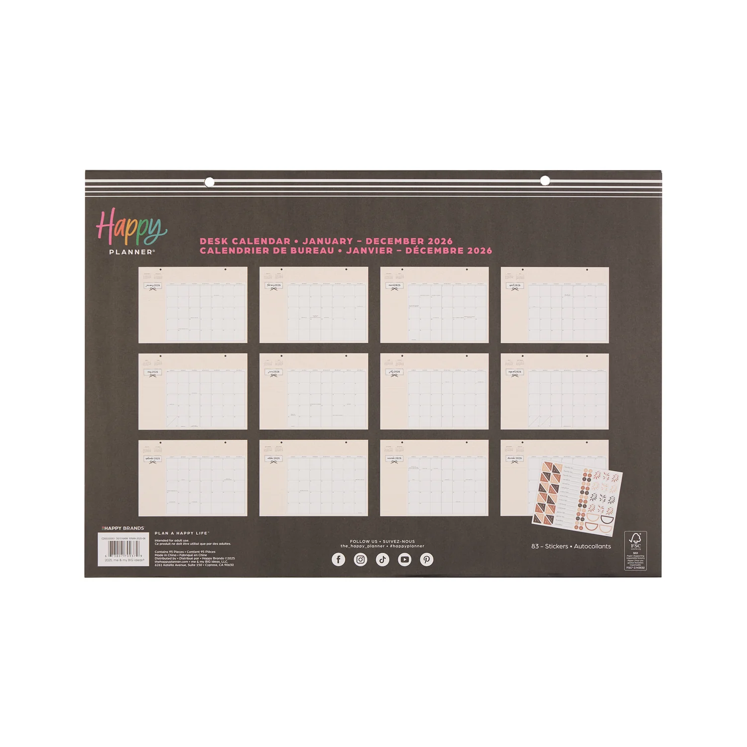 Modern Charm - Small Desk Calendar - 12 Months - Image 15