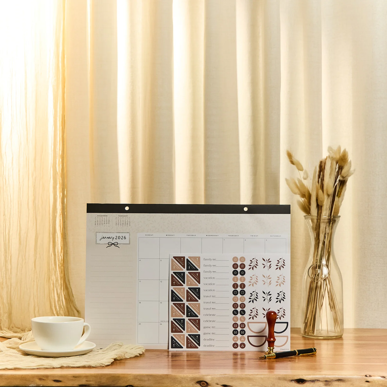 Modern Charm - Small Desk Calendar - 12 Months - Image 3