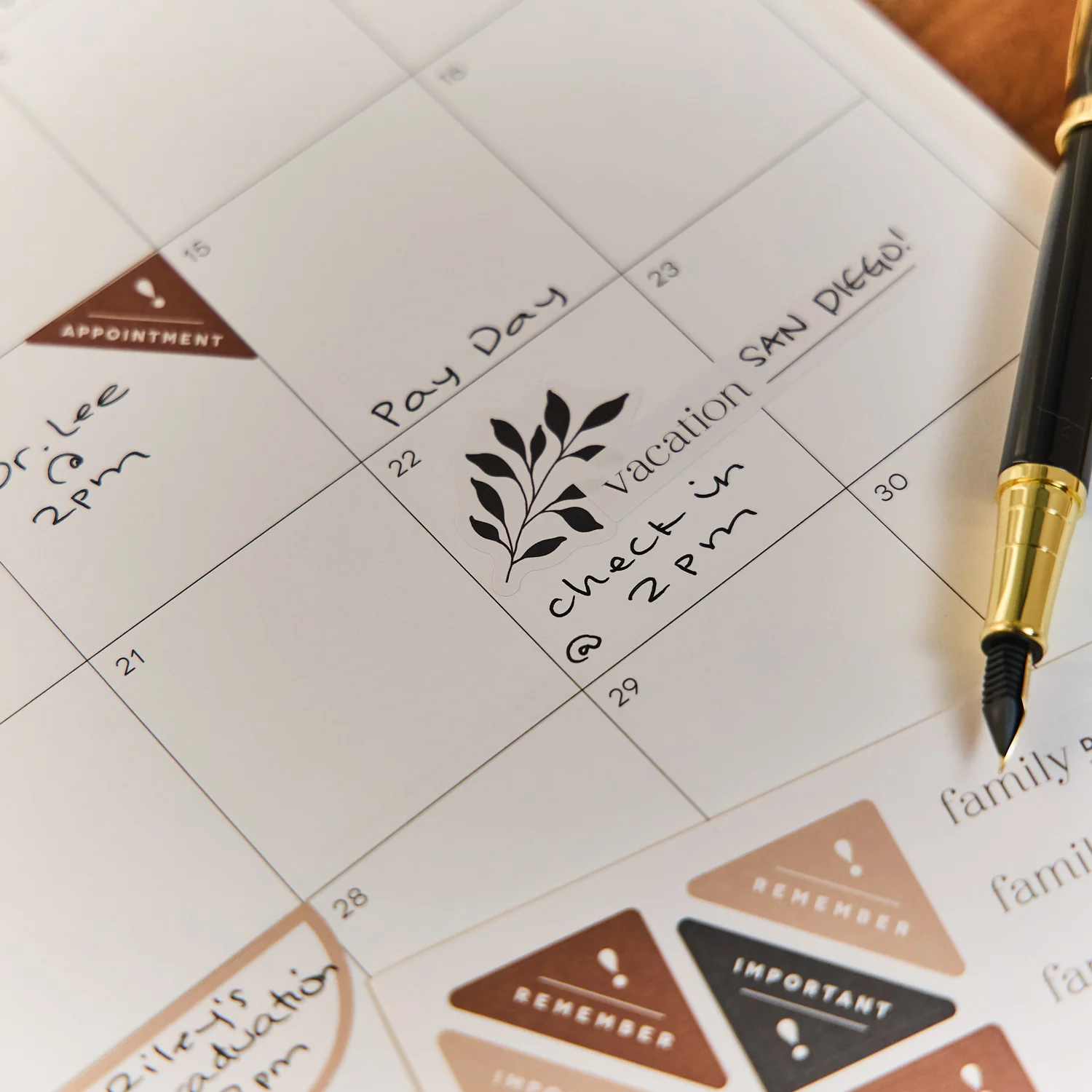 Modern Charm - Small Desk Calendar - 12 Months - Image 8