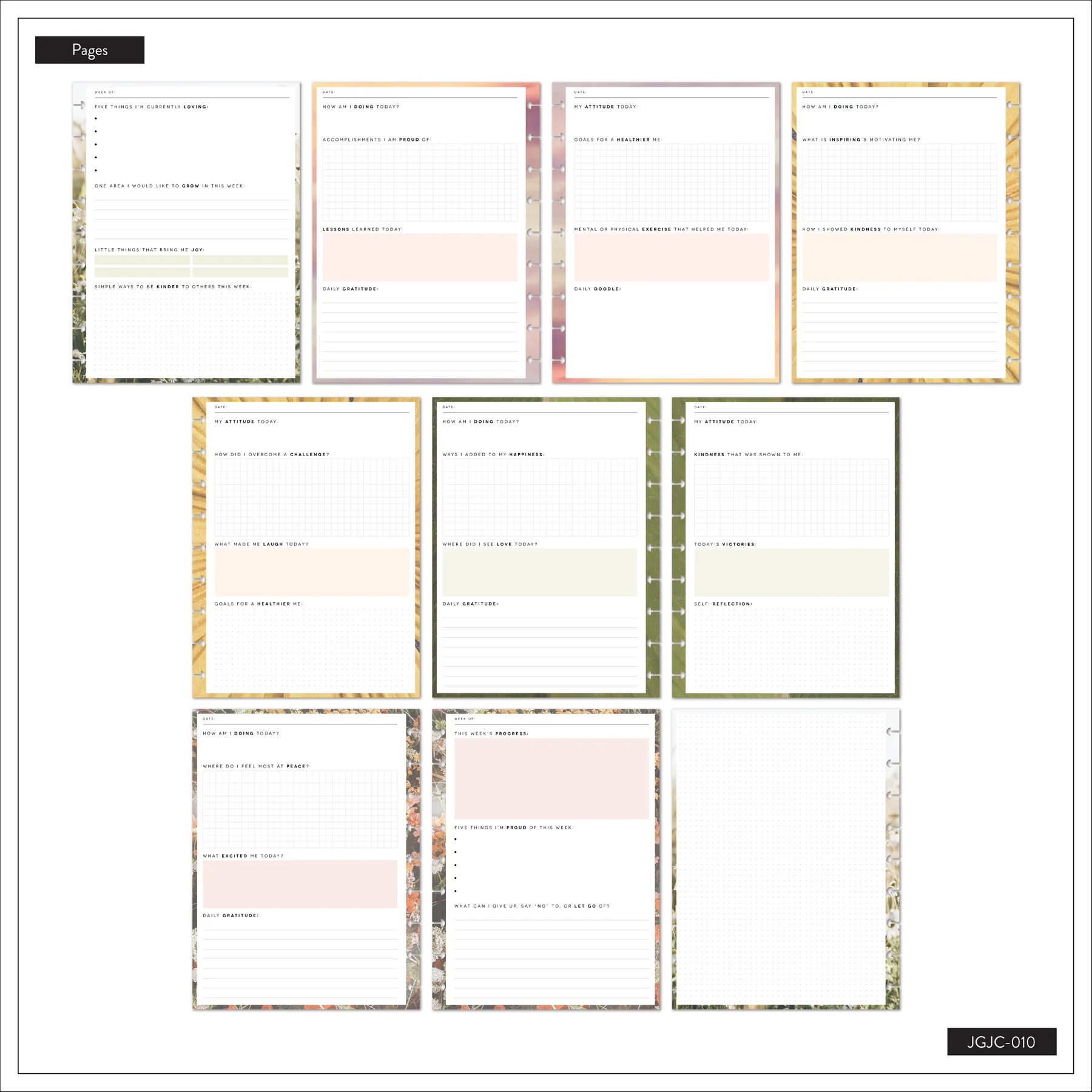 Modern Nature - Classic Guided Wellness Journal - 80 Sheets - Image 12