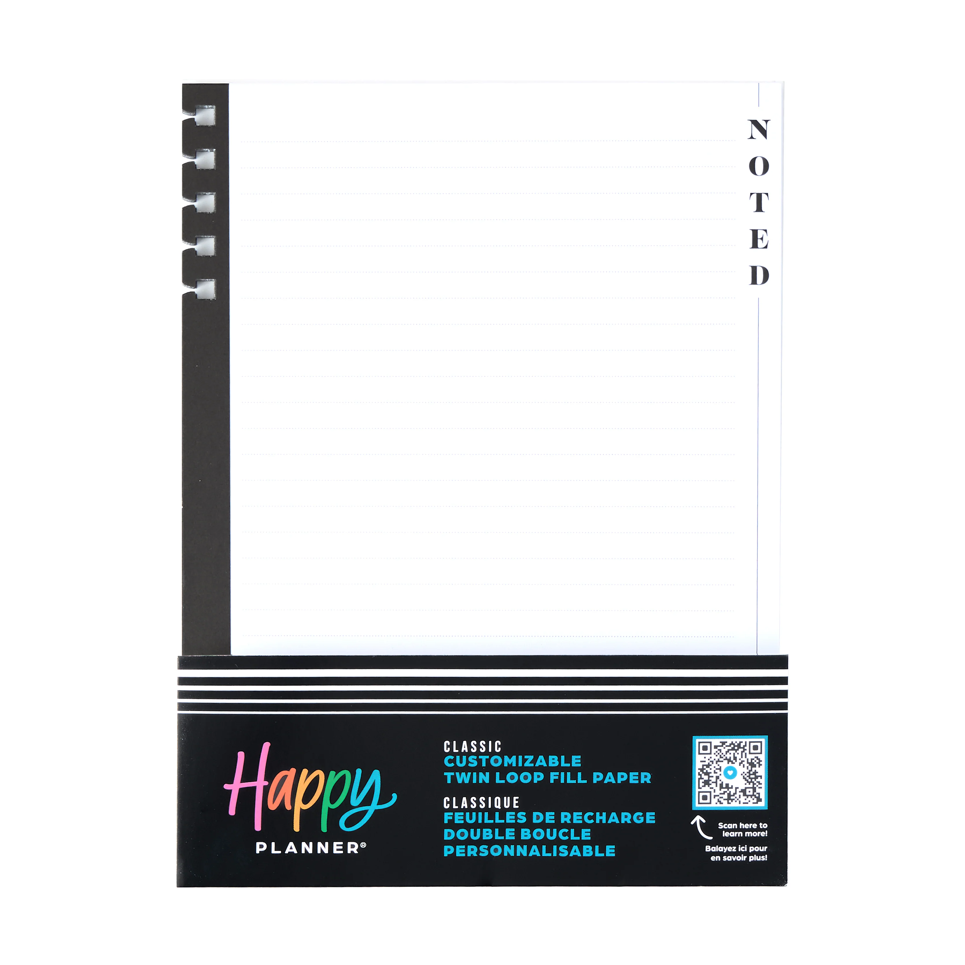 Modern Texture - Dotted Lined Classic Customizable Spiral Filler Paper - 40 Sheets - Image 2