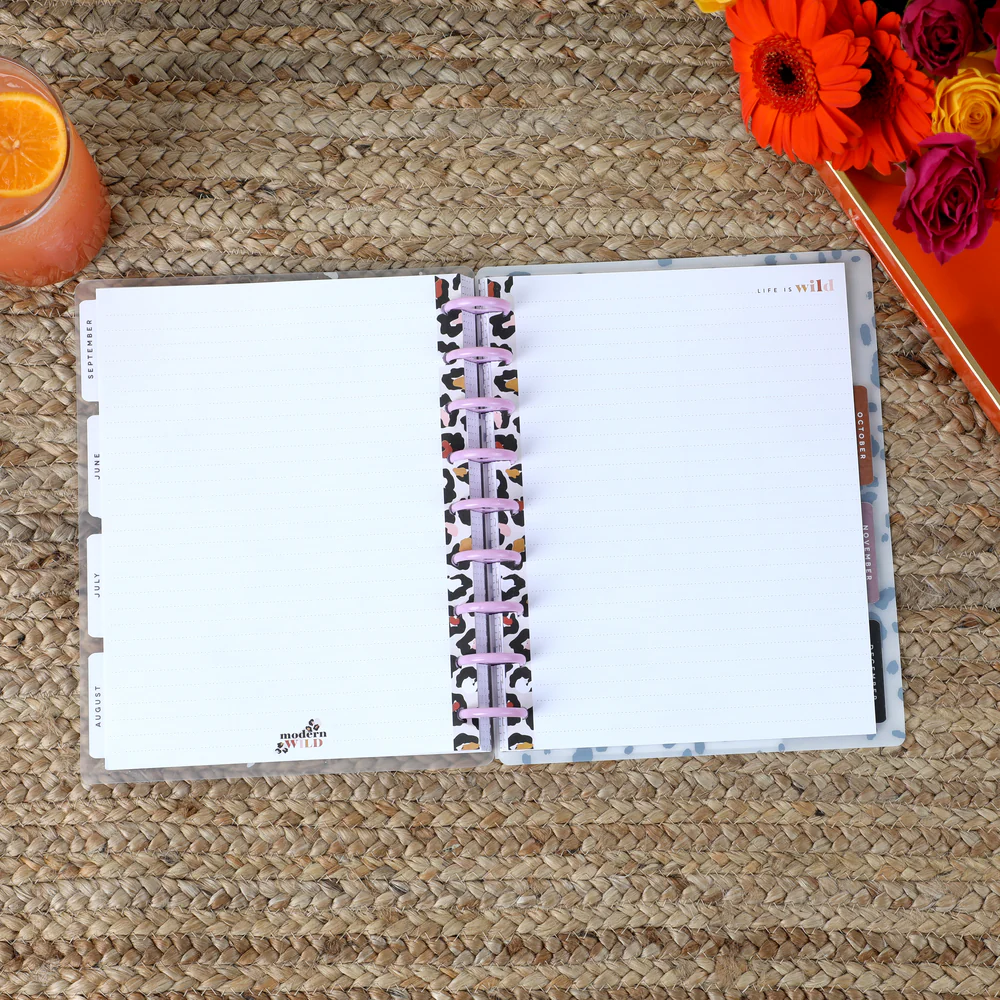 Modern Wild Animal Print Classic Filler Paper - Dot Lined Paper - 40 Sheets - Image 2