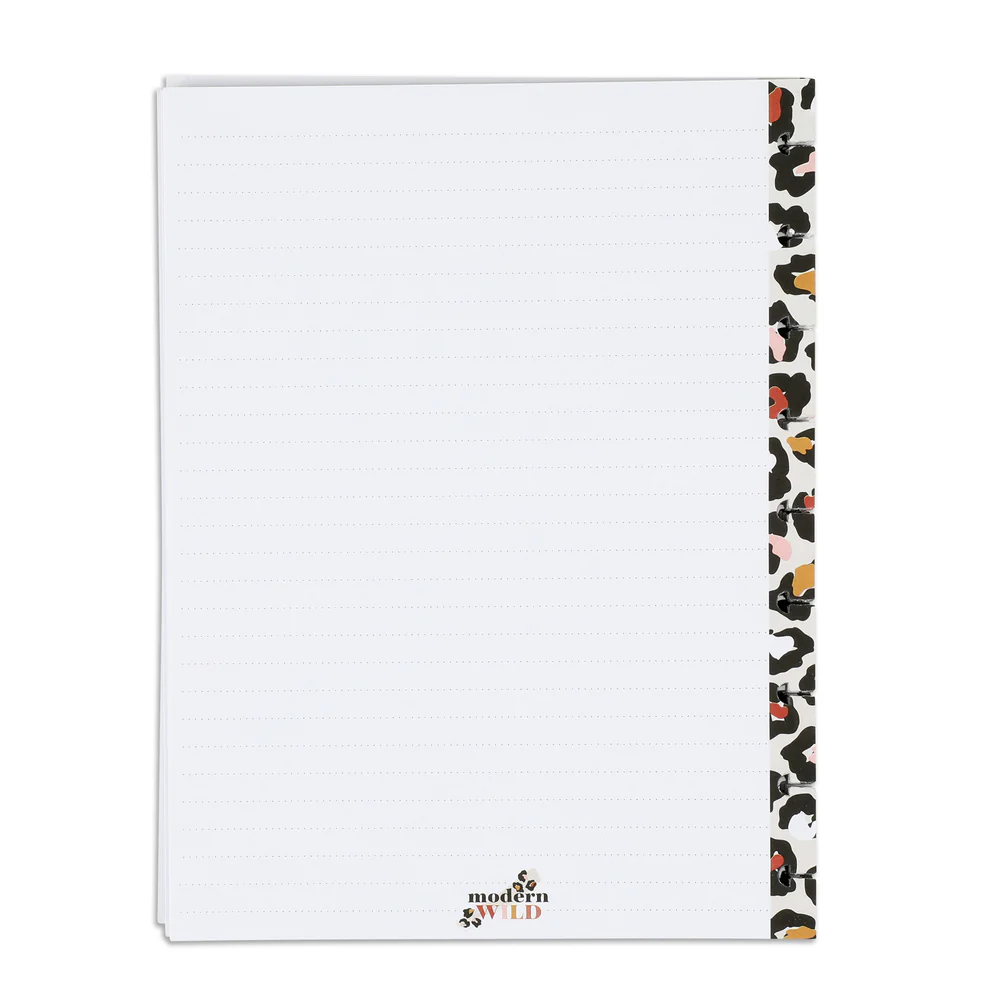 Modern Wild Animal Print Classic Filler Paper - Dot Lined Paper - 40 Sheets - Image 3