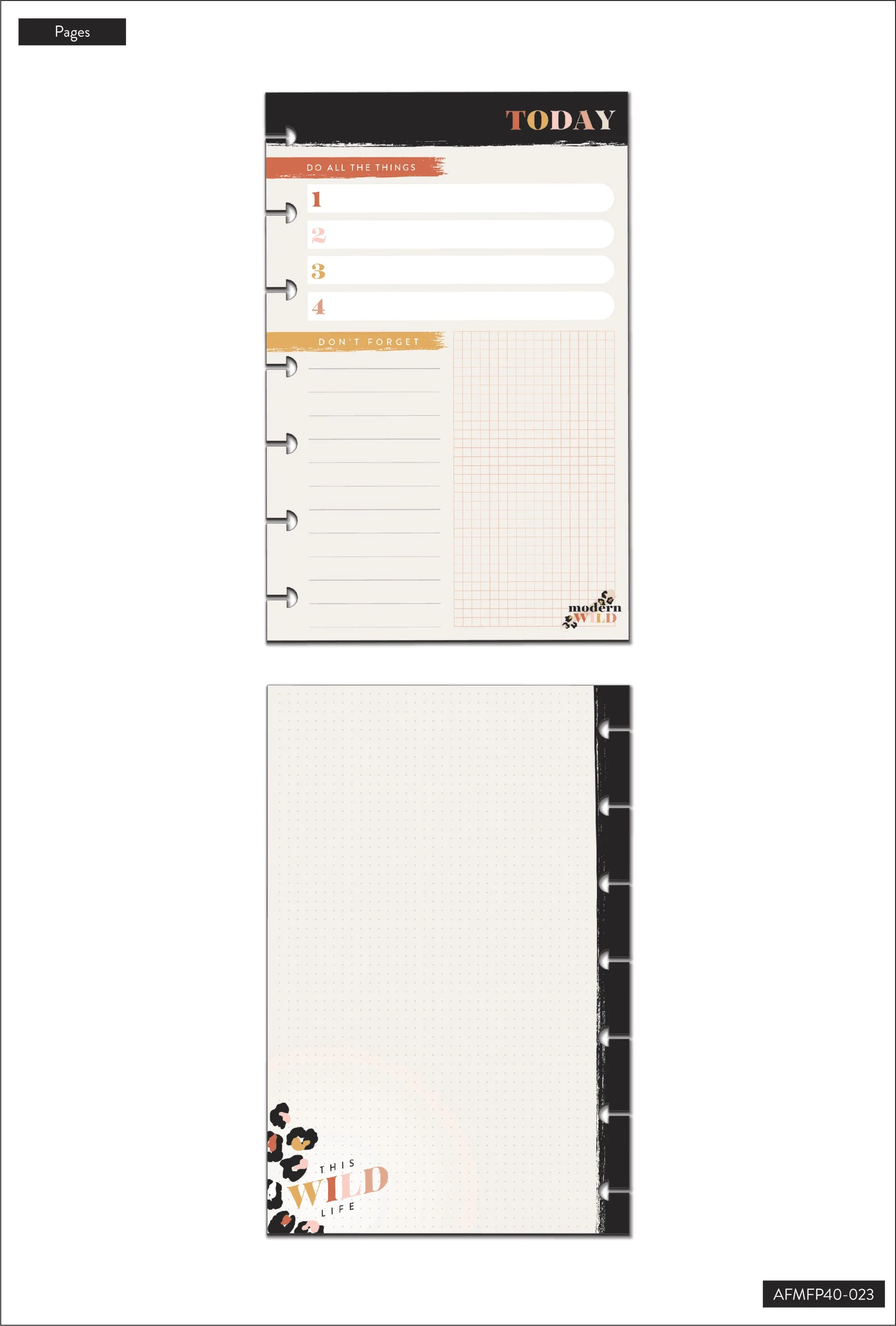 Modern Wild Mini Filler Paper - 40 Sheets - Image 6