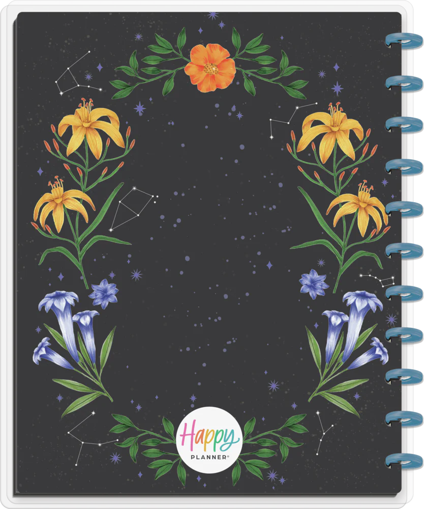 Moody Blooms - Dot Grid + Dotted Lined Checklist Big Notebook - 60 Sheets - Image 9