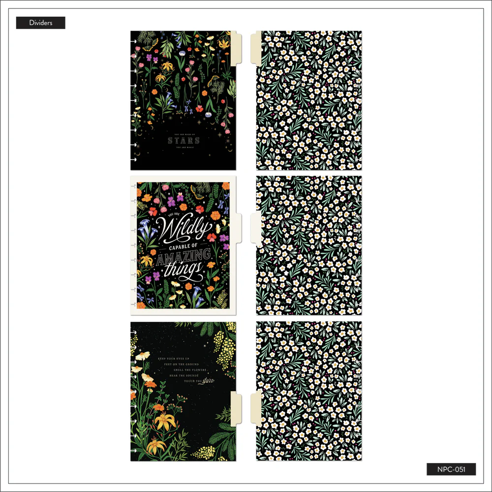 Moody Blooms - Dotted Lined Classic Notebook - 60 Sheets - Image 6