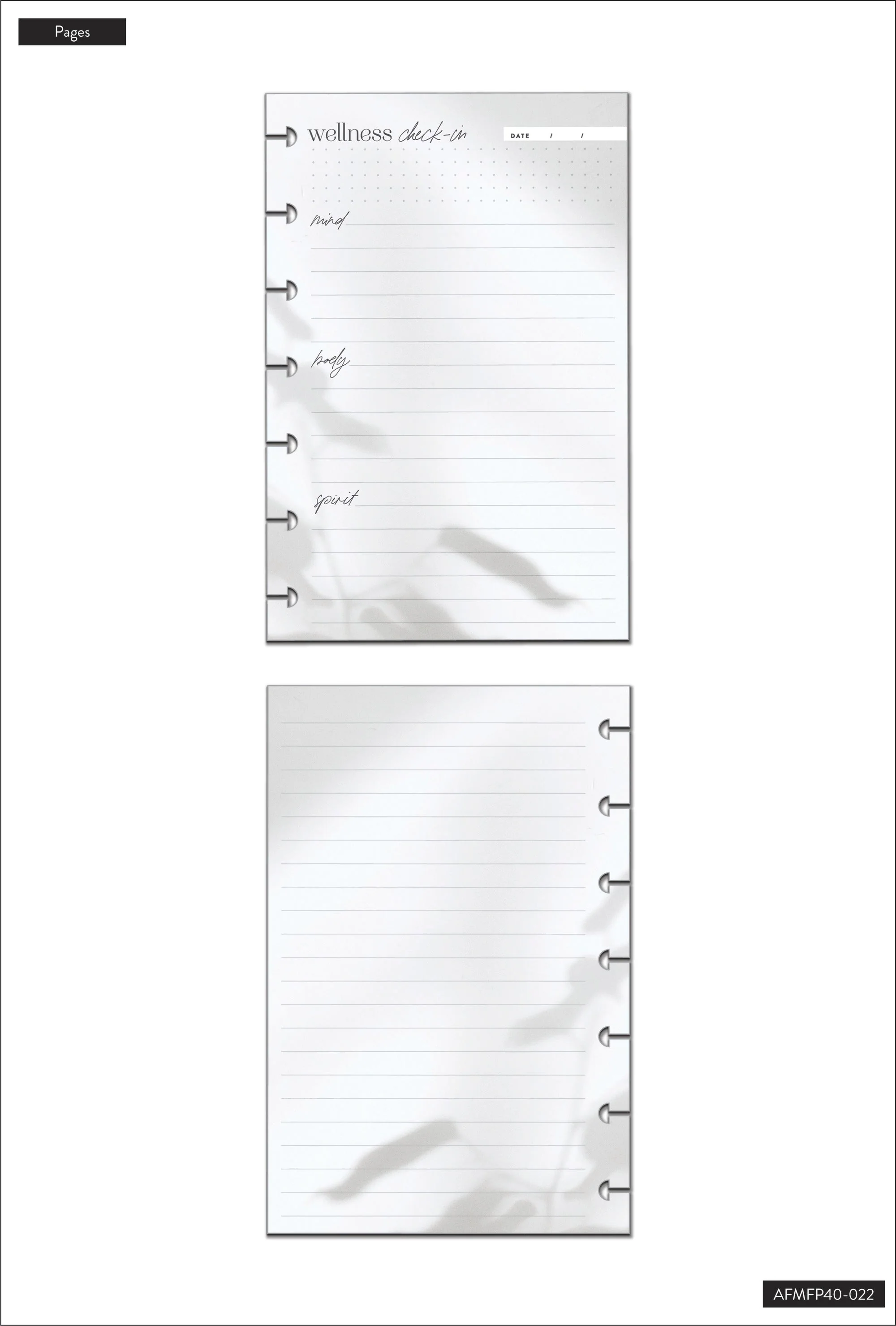 Nature of Wellness Mini Filler Paper - 40 Sheets - Image 4