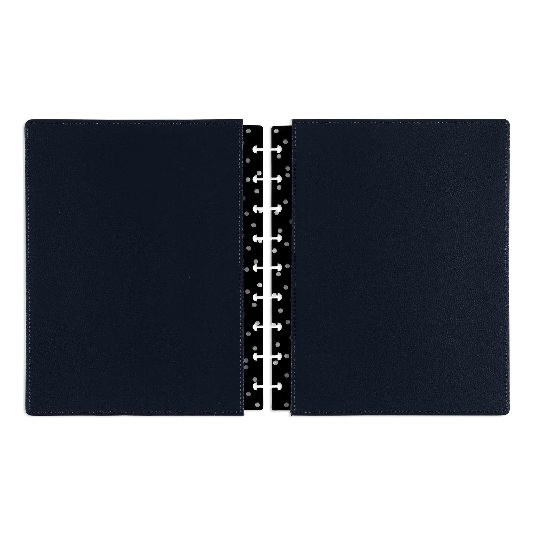 Navy Blue Dots - DELUXE Snap In Classic Planner Cover - Image 4