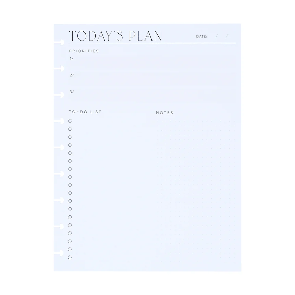 Neutral Chic - Dashboard + Dot Grid Classic Filler Paper - 40 Sheets