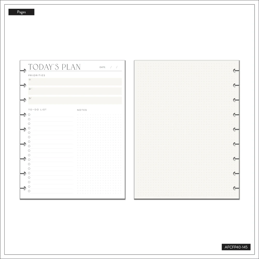 Neutral Chic - Dashboard + Dot Grid Classic Filler Paper - 40 Sheets - Image 4