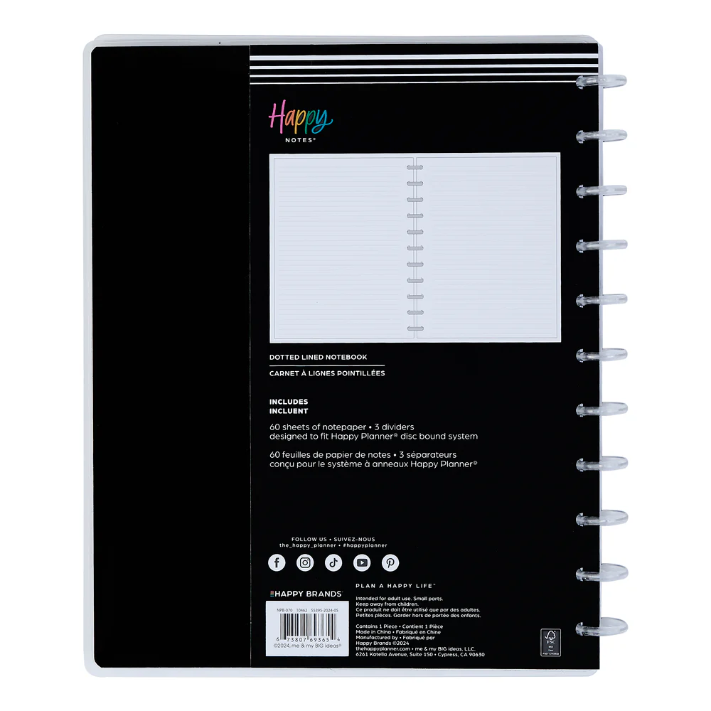 Neutral Chic - Dotted Lined Big Notebook - 60 Sheets - Image 9