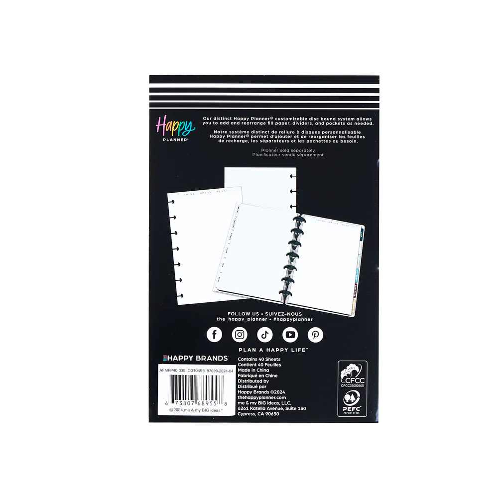 Neutrals - Dotted Lined Mini Filler Paper - 40 Sheets - Image 5
