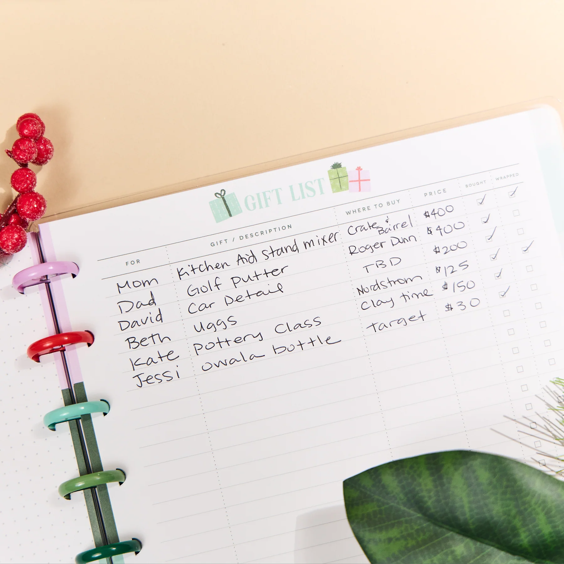 OG Squad Goals - Classic Holiday Planning Notebook - 60 Sheets - Image 12