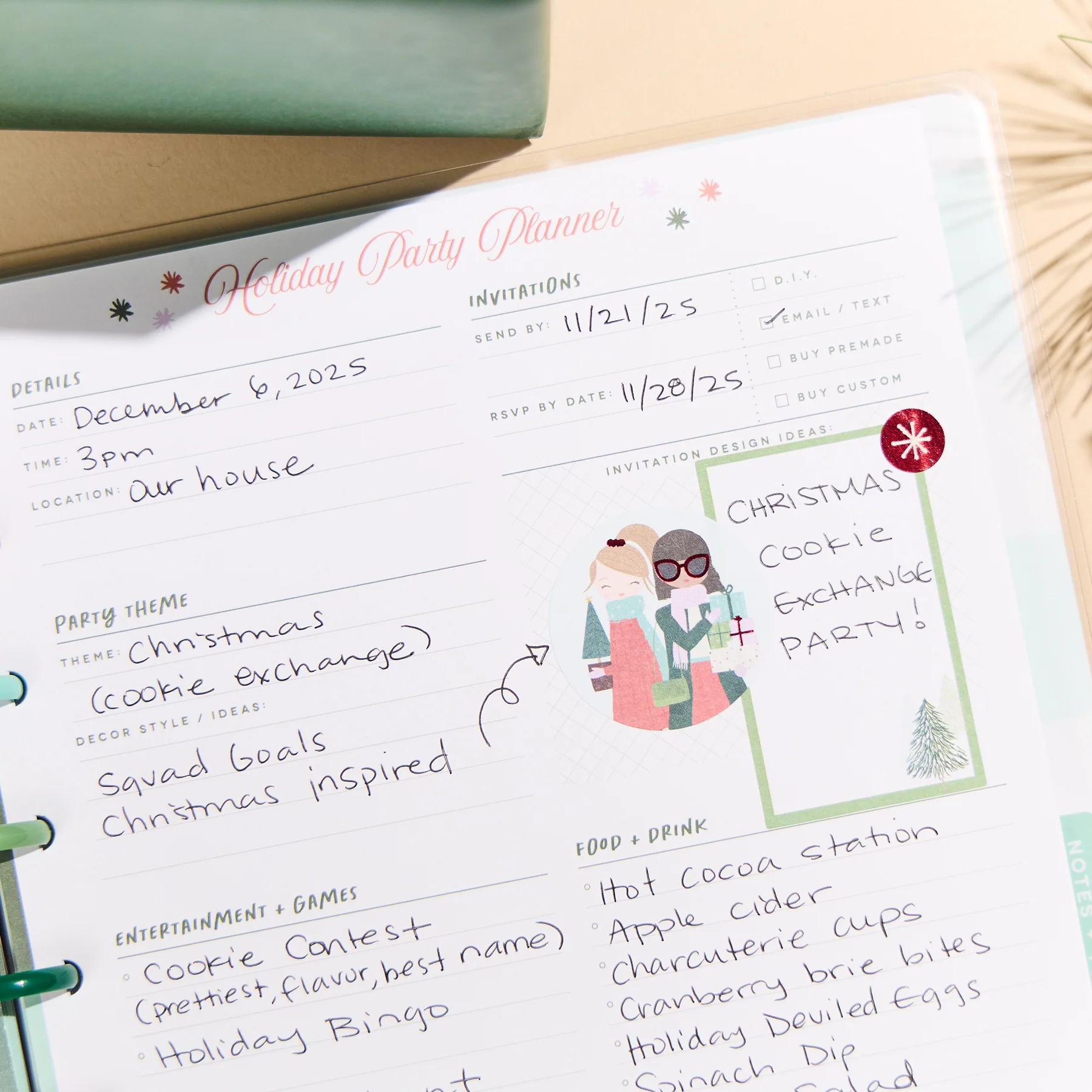 OG Squad Goals - Classic Holiday Planning Notebook - 60 Sheets - Image 9