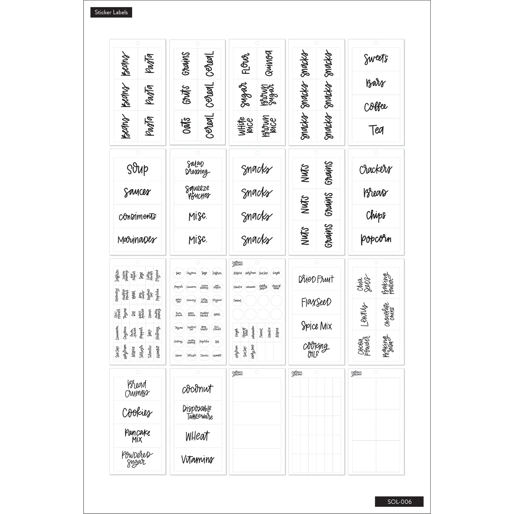 Pantry - Organization Labels - Image 3