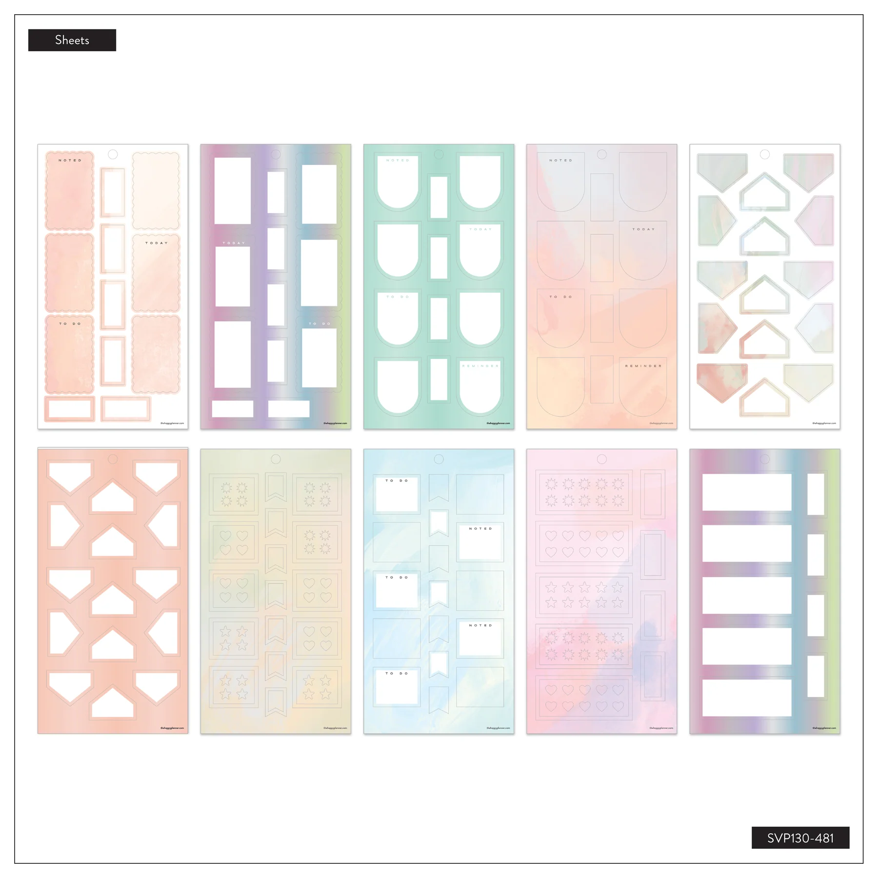 Pastel Colorful Boxes - Value Pack Stickers - Image 9
