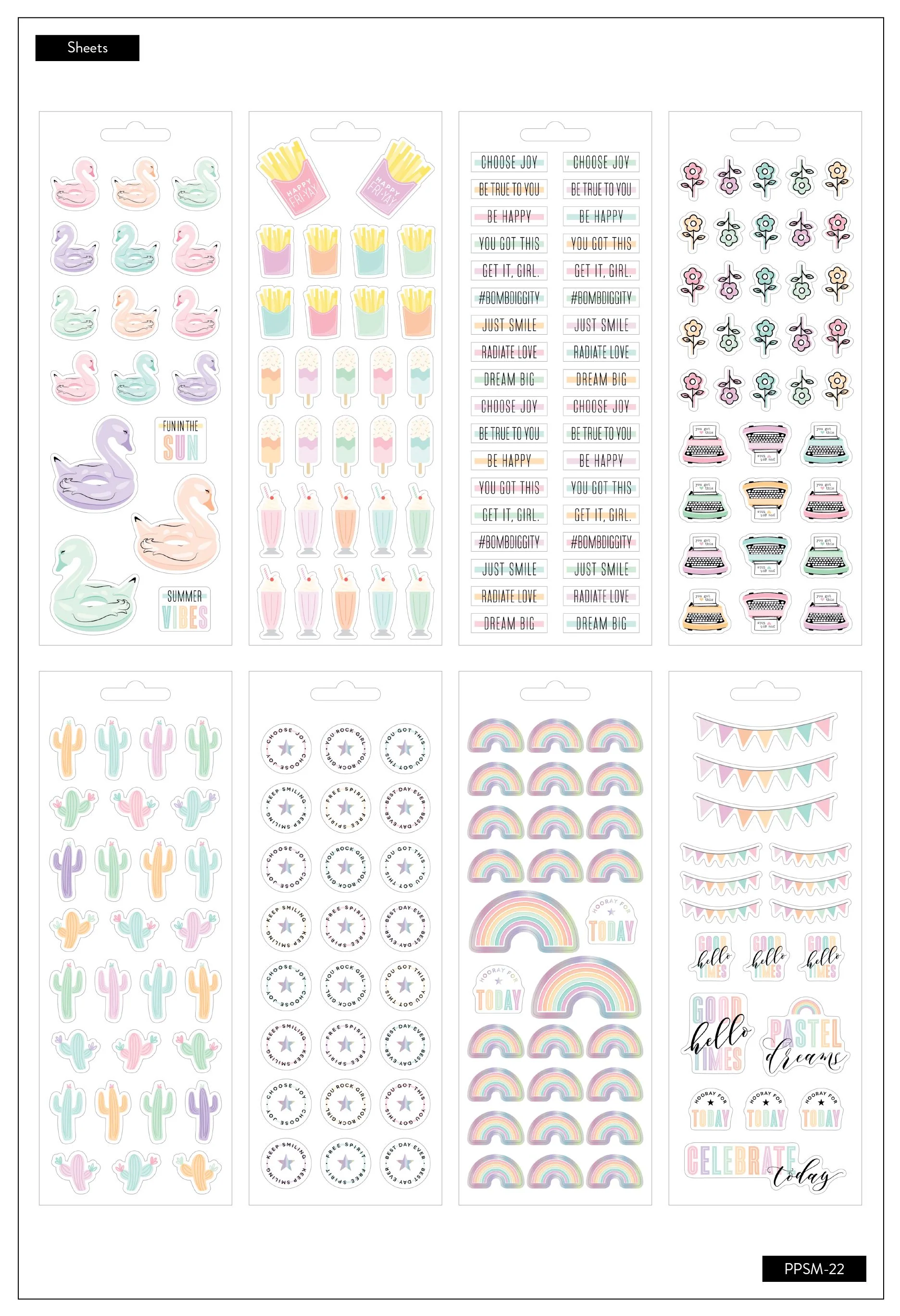 Petite Sticker Sheets - Pastel Dreams - Image 2