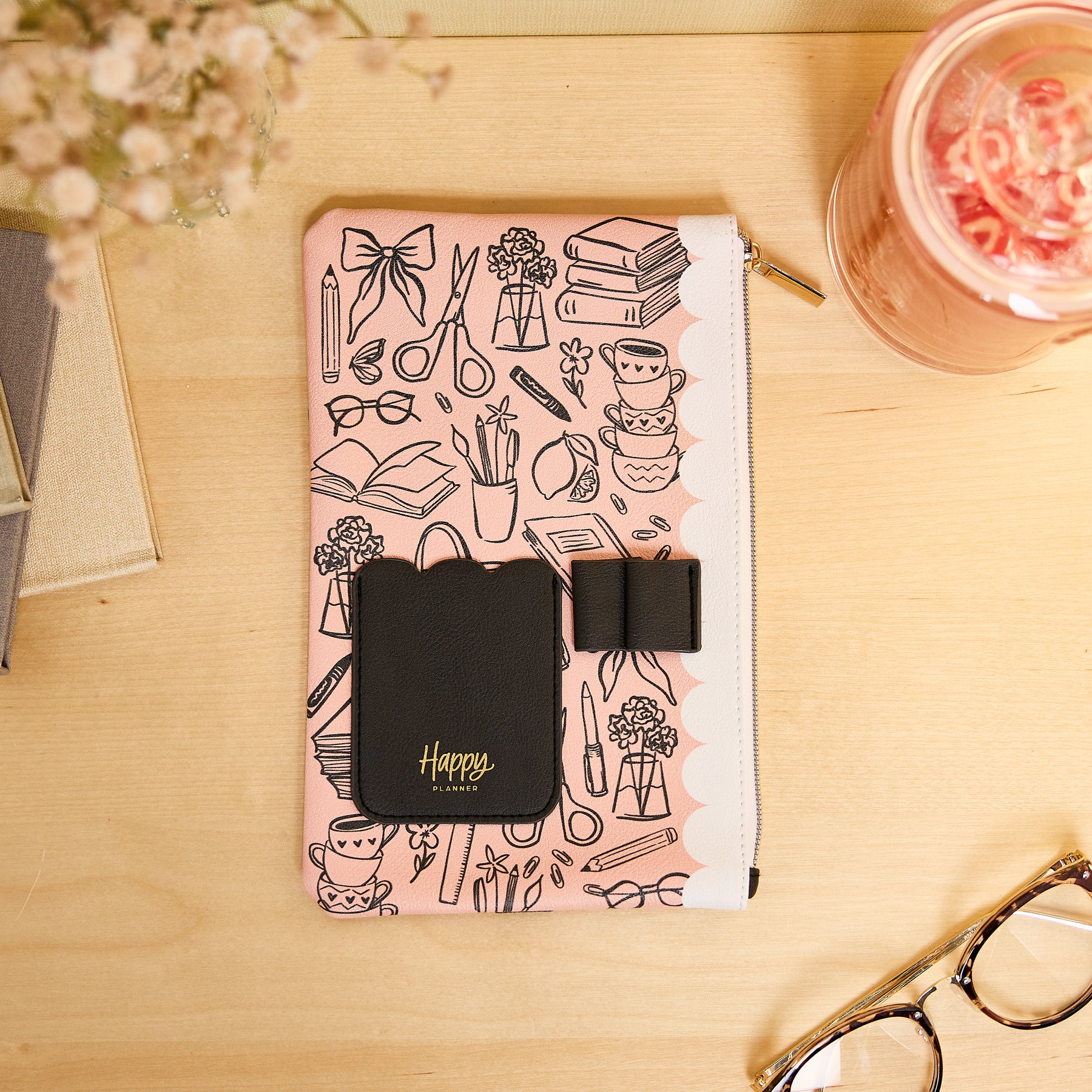 Pastel Poetry - Banded Pen Pouch with Pen Loop - Image 5