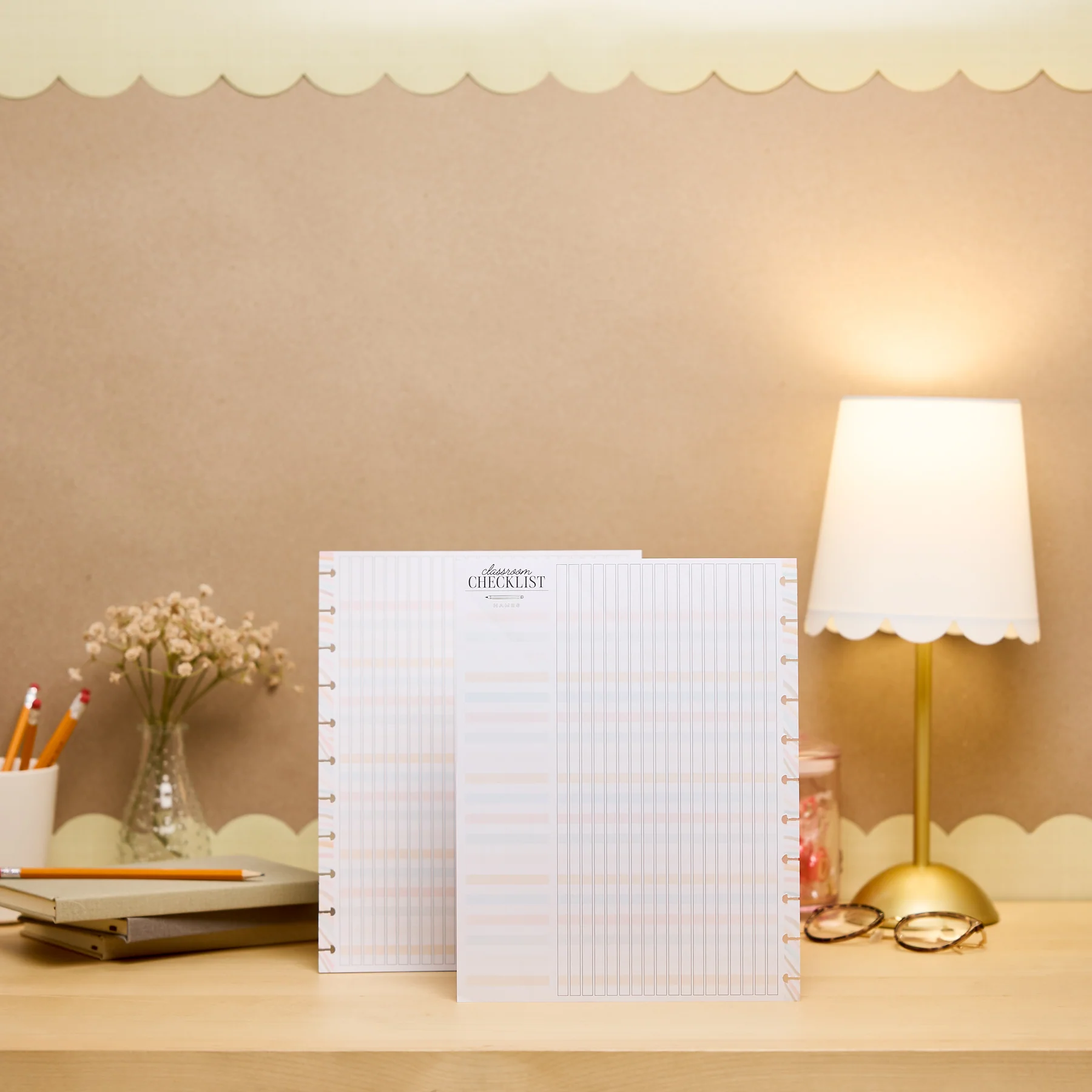 Pastel Poetry - Big Teacher Checklist Filler Paper - 40 Sheets - Image 3