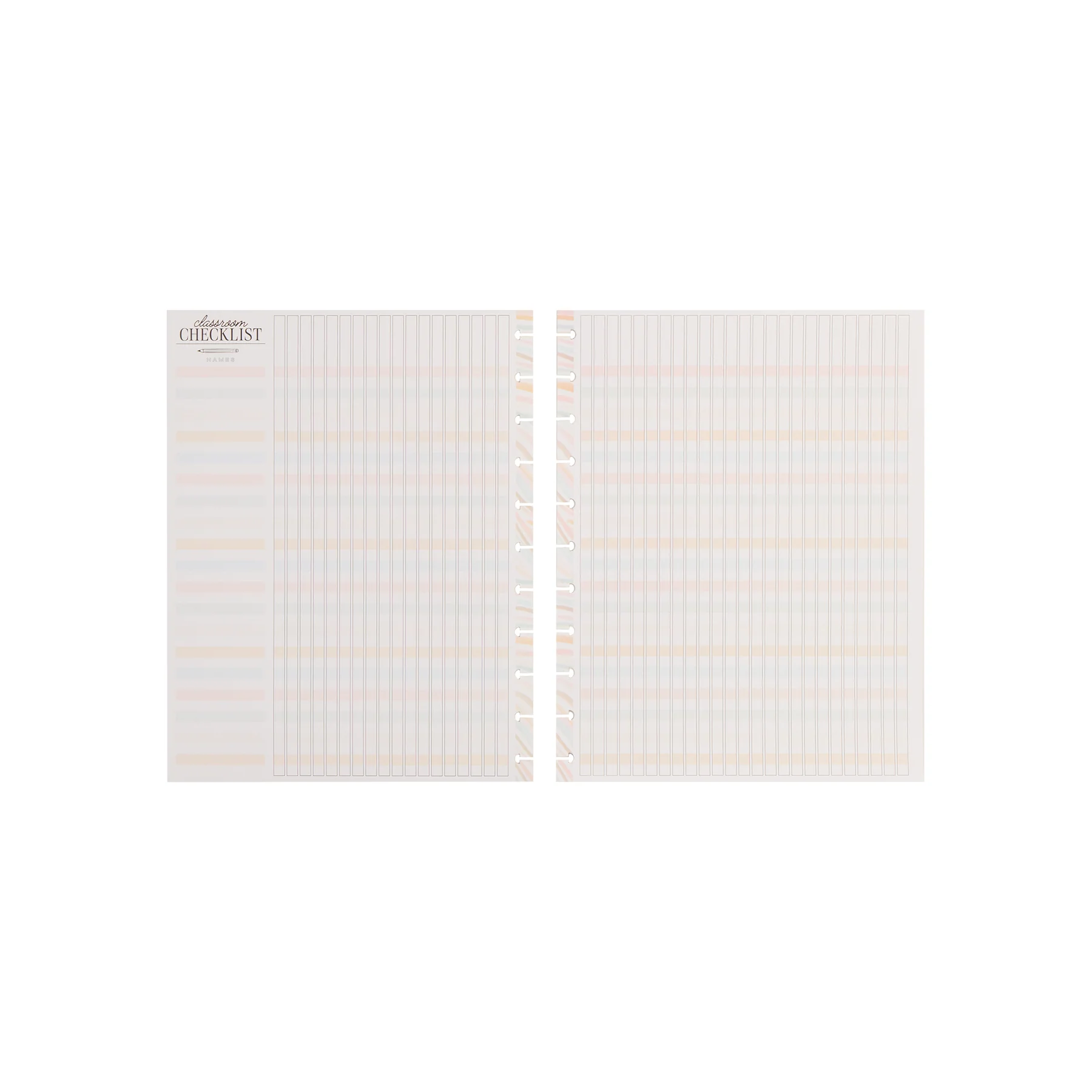 Pastel Poetry - Big Teacher Checklist Filler Paper - 40 Sheets - Image 7