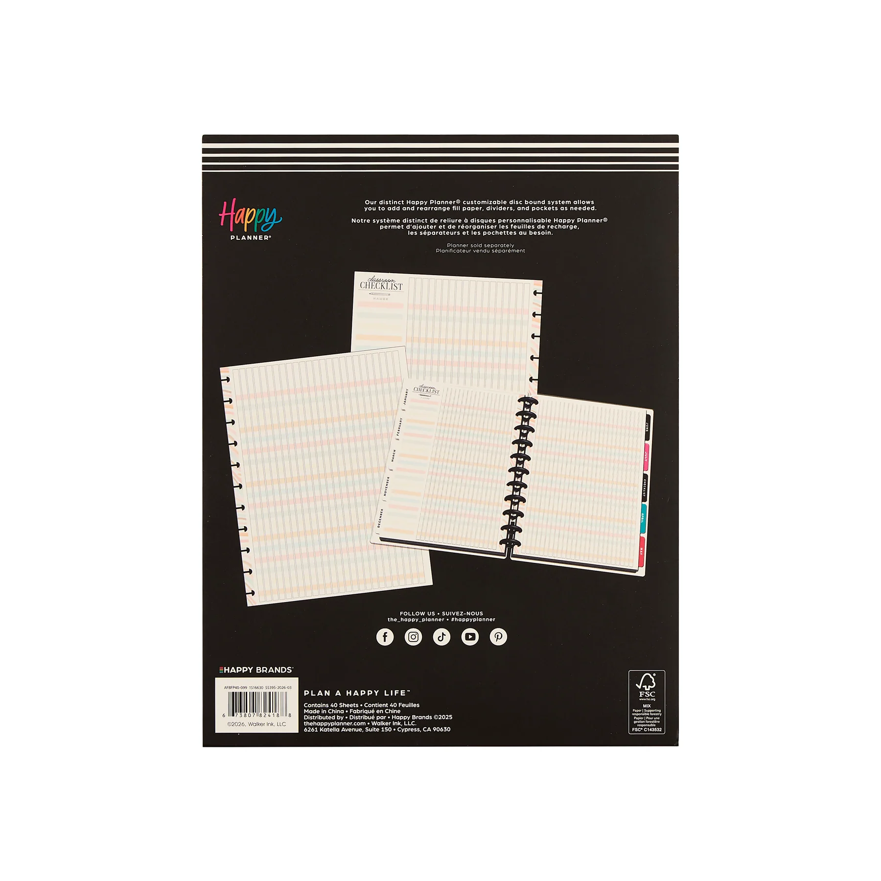 Pastel Poetry - Big Teacher Checklist Filler Paper - 40 Sheets - Image 9