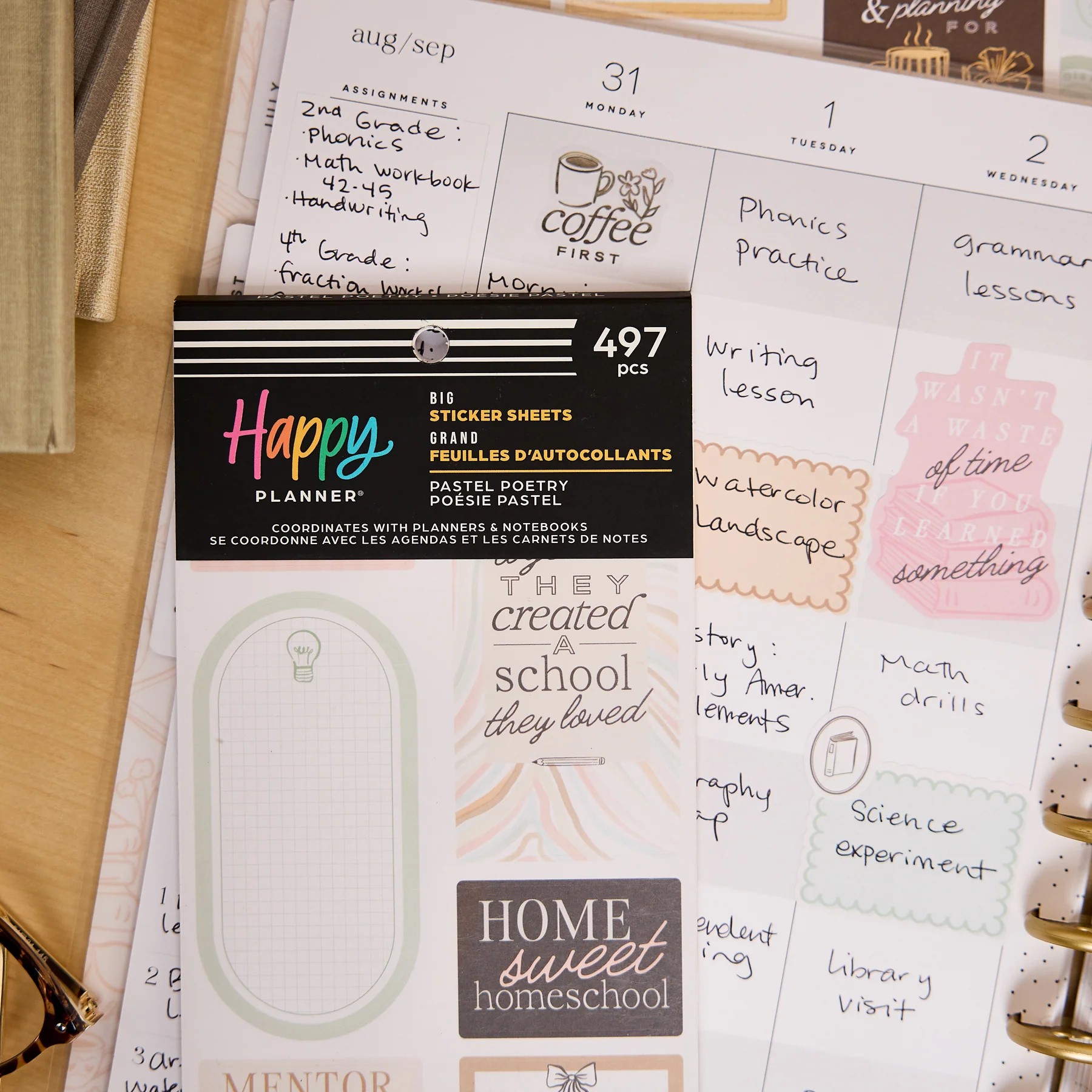 Pastel Poetry Homeschool - Value Pack Stickers - Big - Image 5