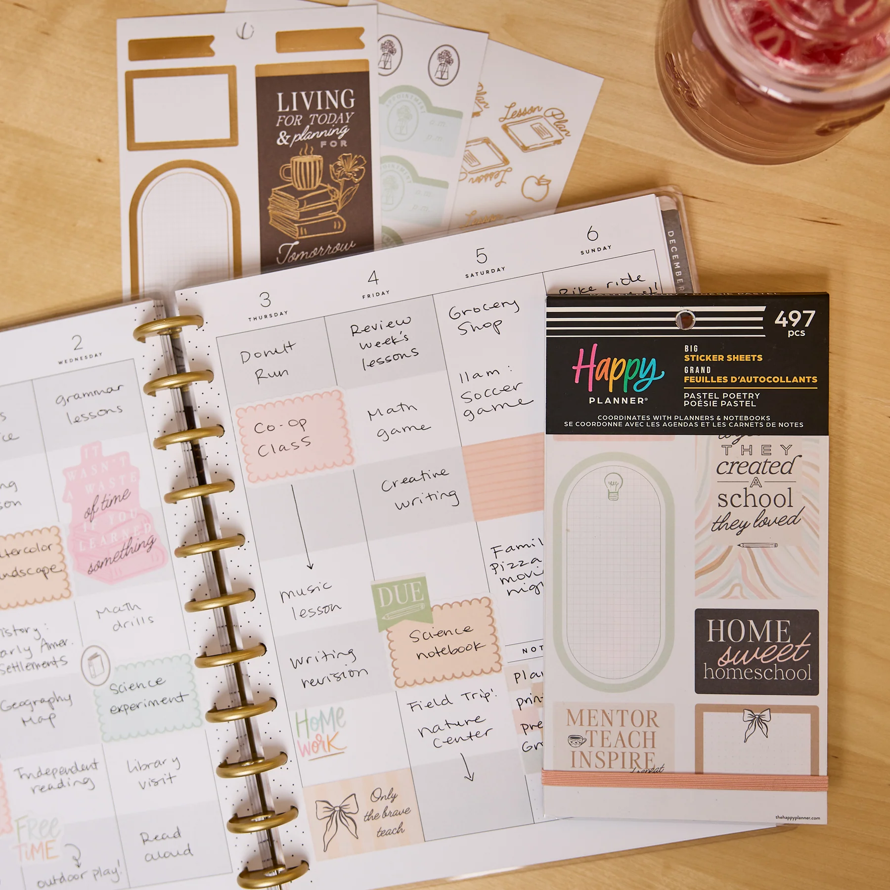 Pastel Poetry Homeschool - Value Pack Stickers - Big - Image 6