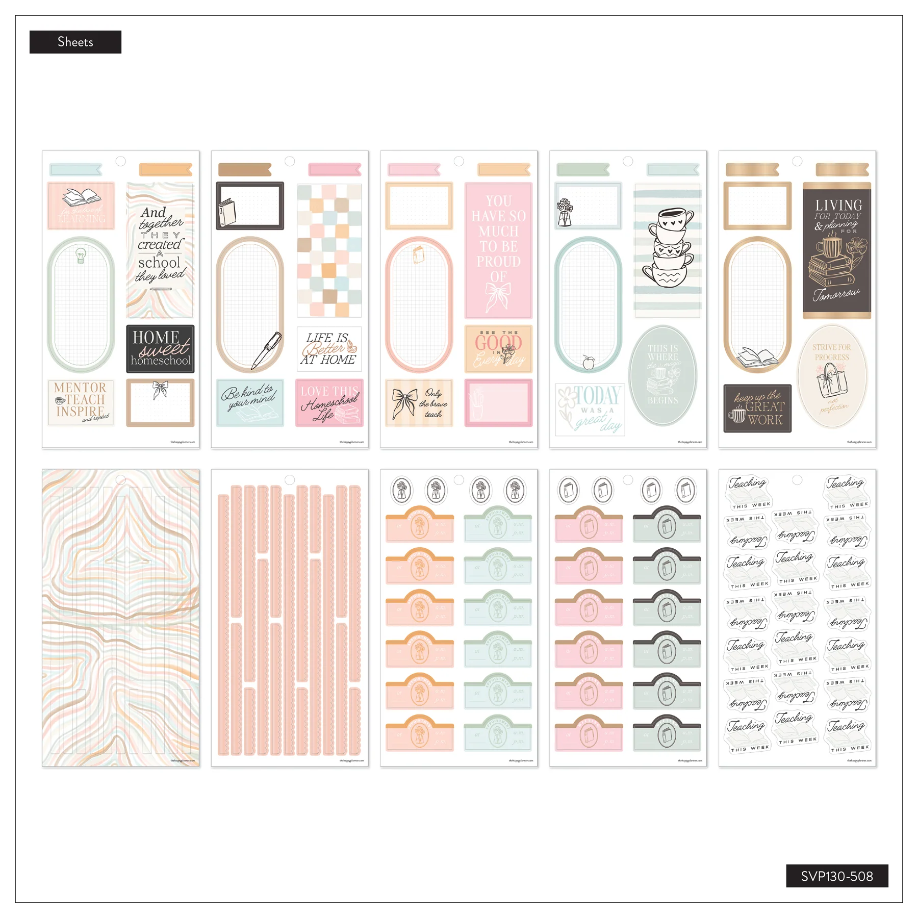 Pastel Poetry Homeschool - Value Pack Stickers - Big - Image 7