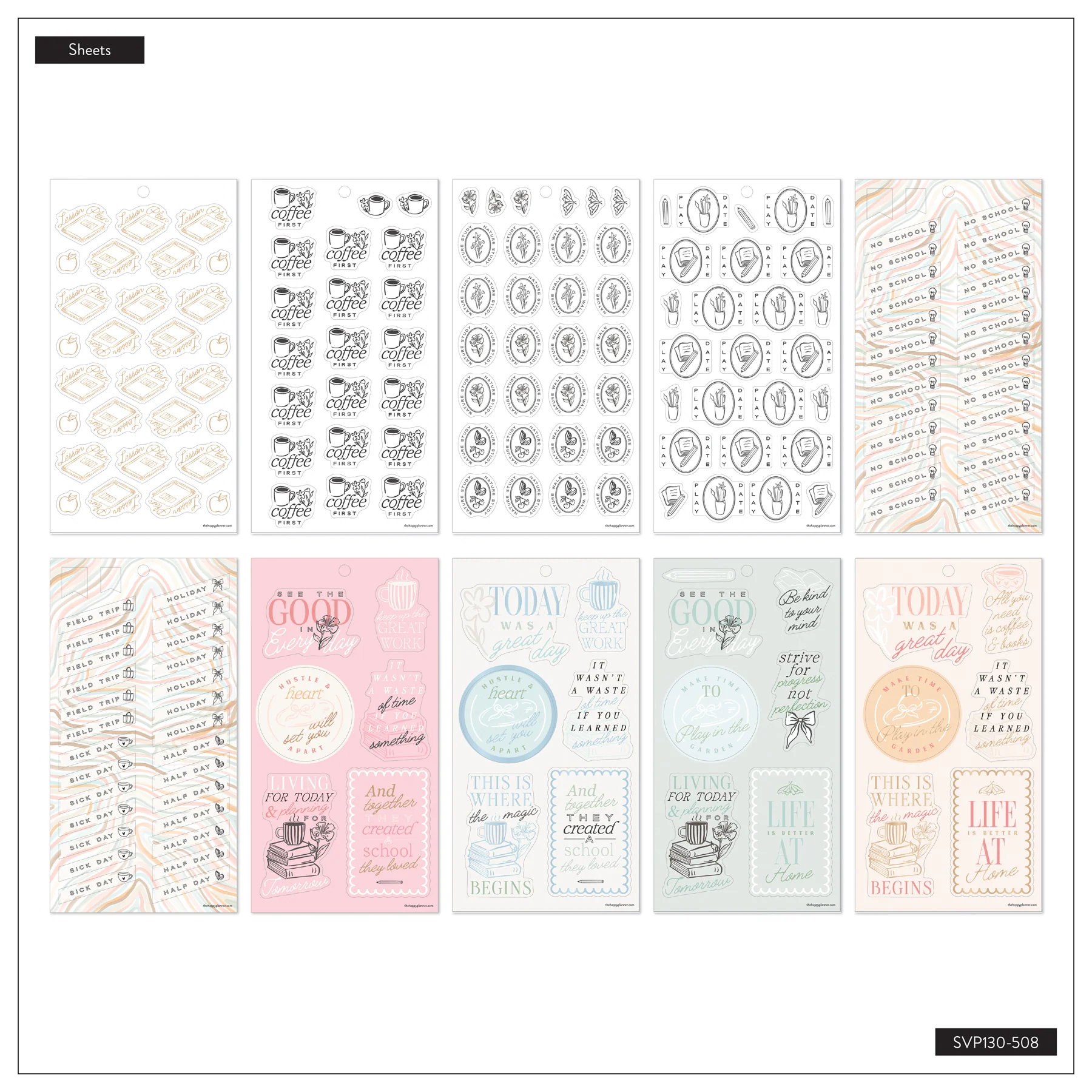 Pastel Poetry Homeschool - Value Pack Stickers - Big - Image 9