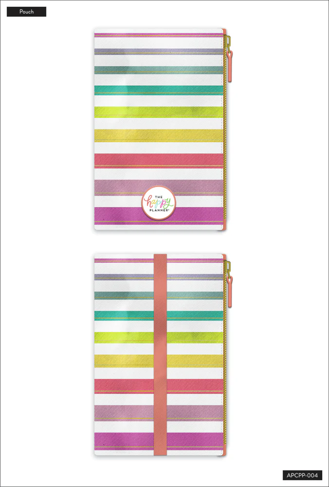 Pastel Stripe Pen Pouch - Image 3