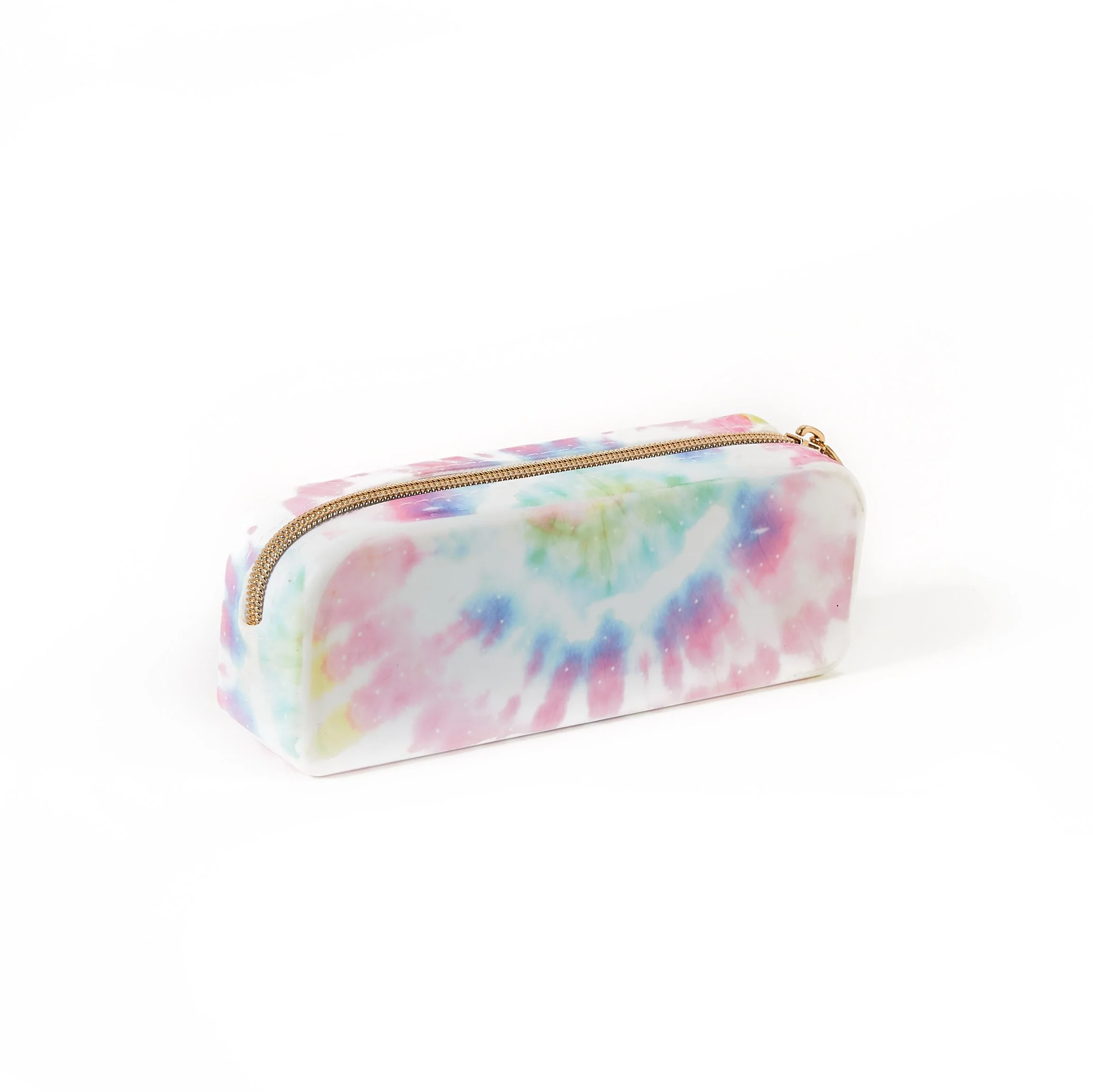 Pastel Tie-Dye Silicone Zip Pen Pouch - Image 2