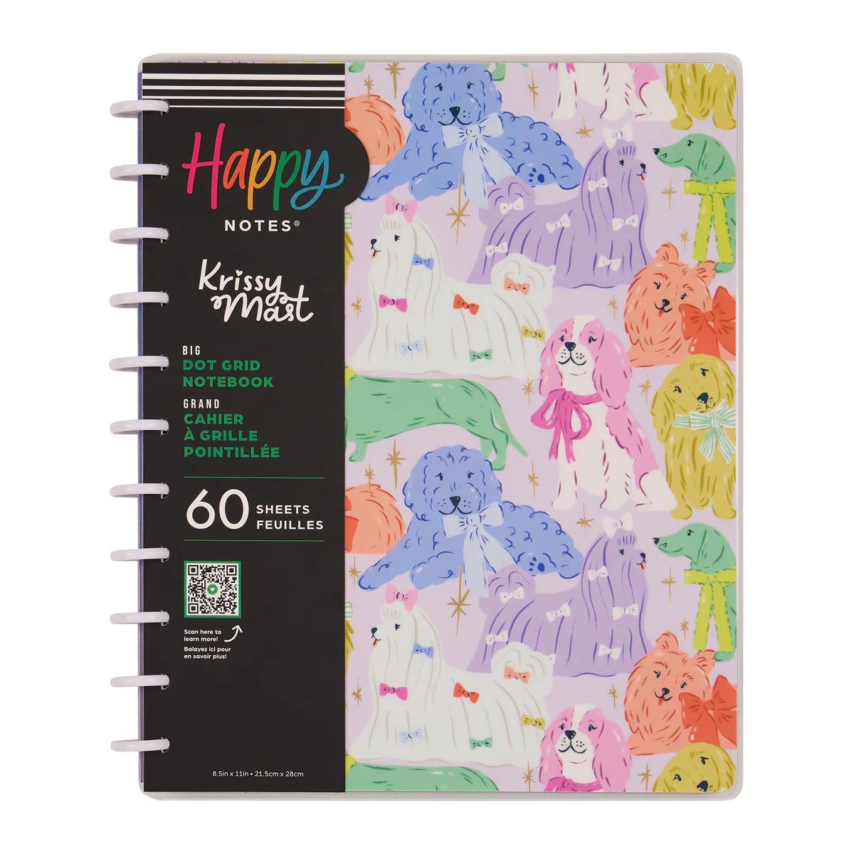 Pawsitive Seasonal Dogs - Dot Grid Big Notebook - 60 Sheets - Image 11