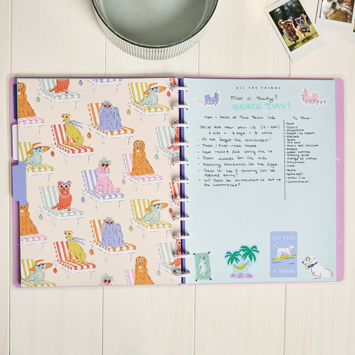 Pawsitive Seasonal Dogs - Dot Grid Big Notebook - 60 Sheets - Image 7