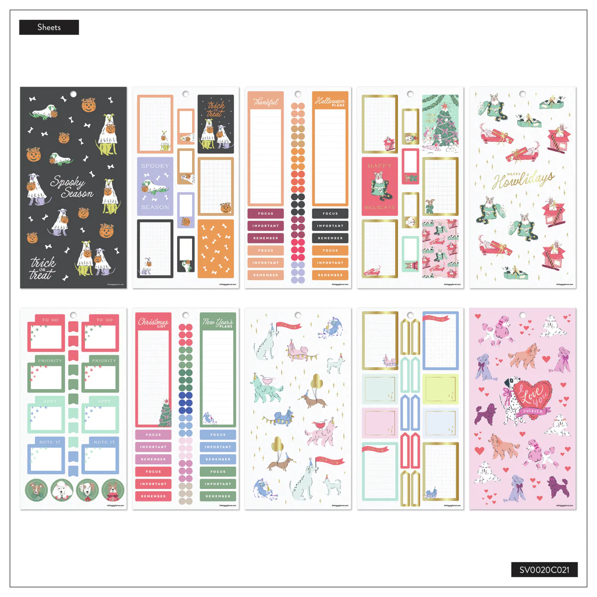 Pawsitive Seasonal Dogs - Value Pack Stickers - Image 11