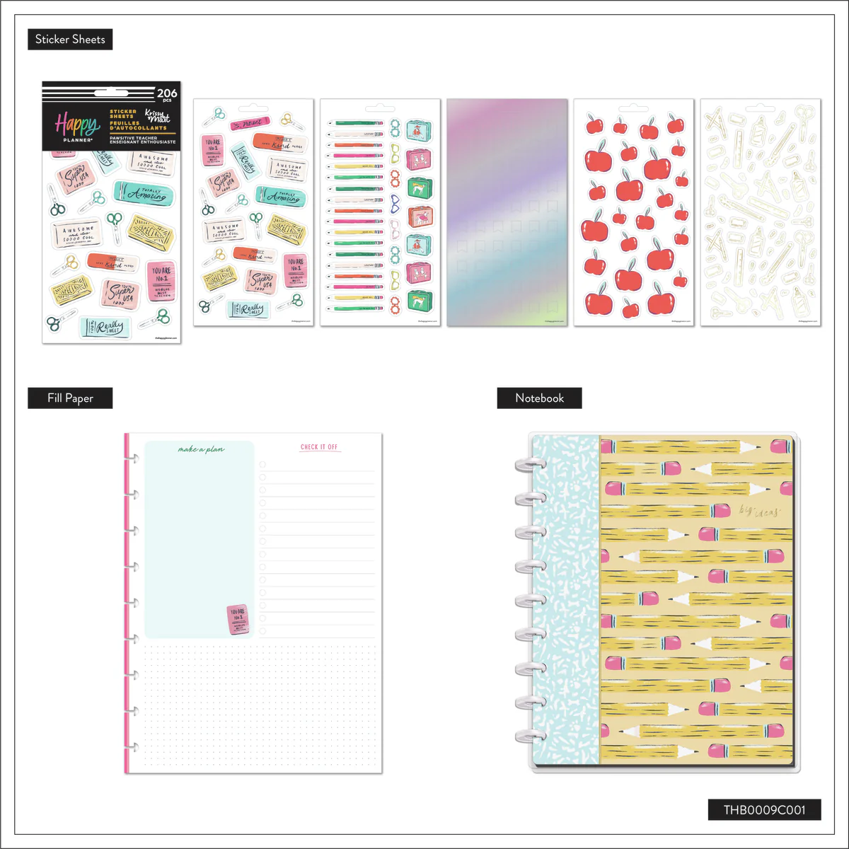 Pawsitive Teacher - Classic Notebook + Filler Paper + Sticker Bundle - Image 17