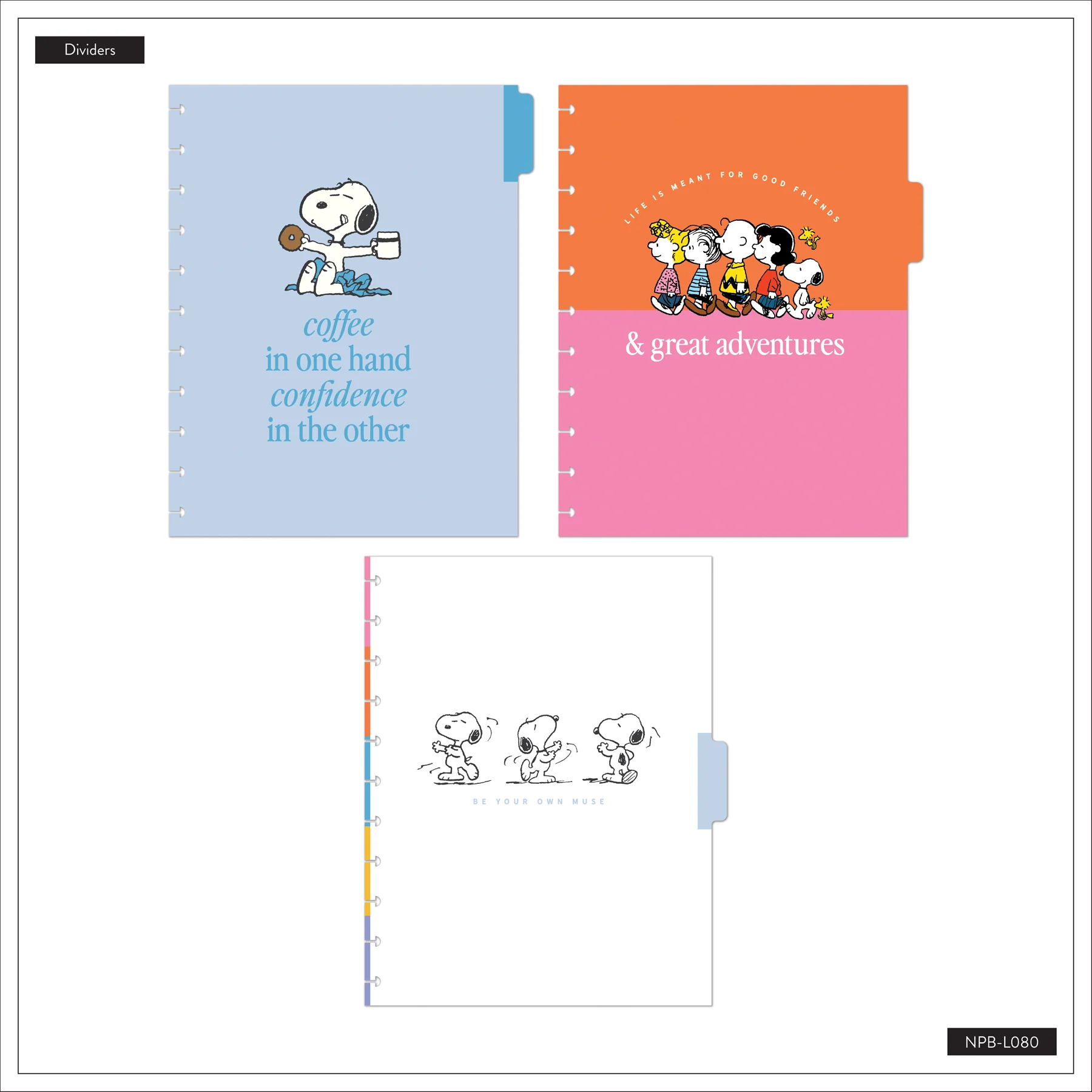 PEANUTS™ - Dotted Lined Big Notebook - 60 Sheets - Image 13