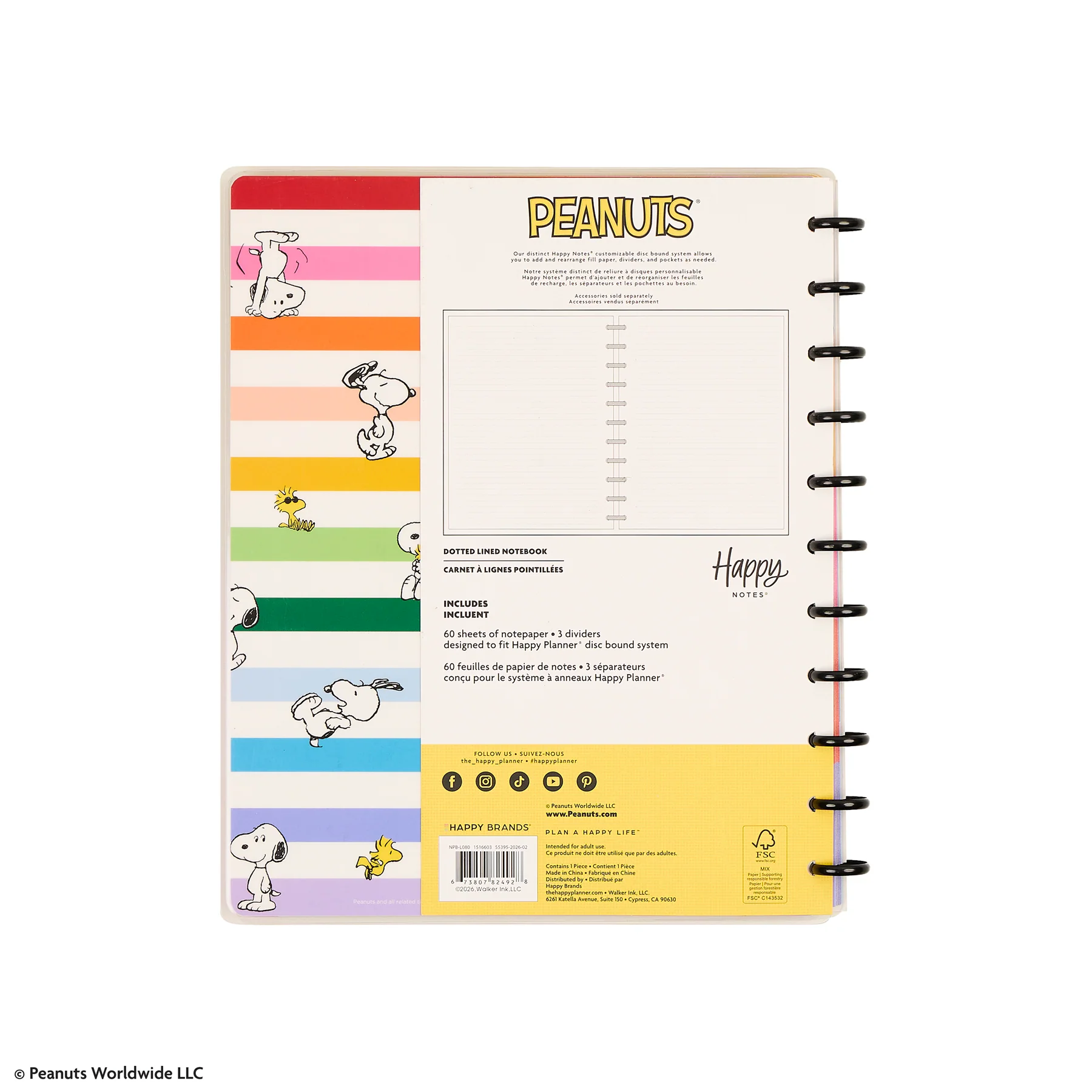 PEANUTS™ - Dotted Lined Big Notebook - 60 Sheets - Image 17