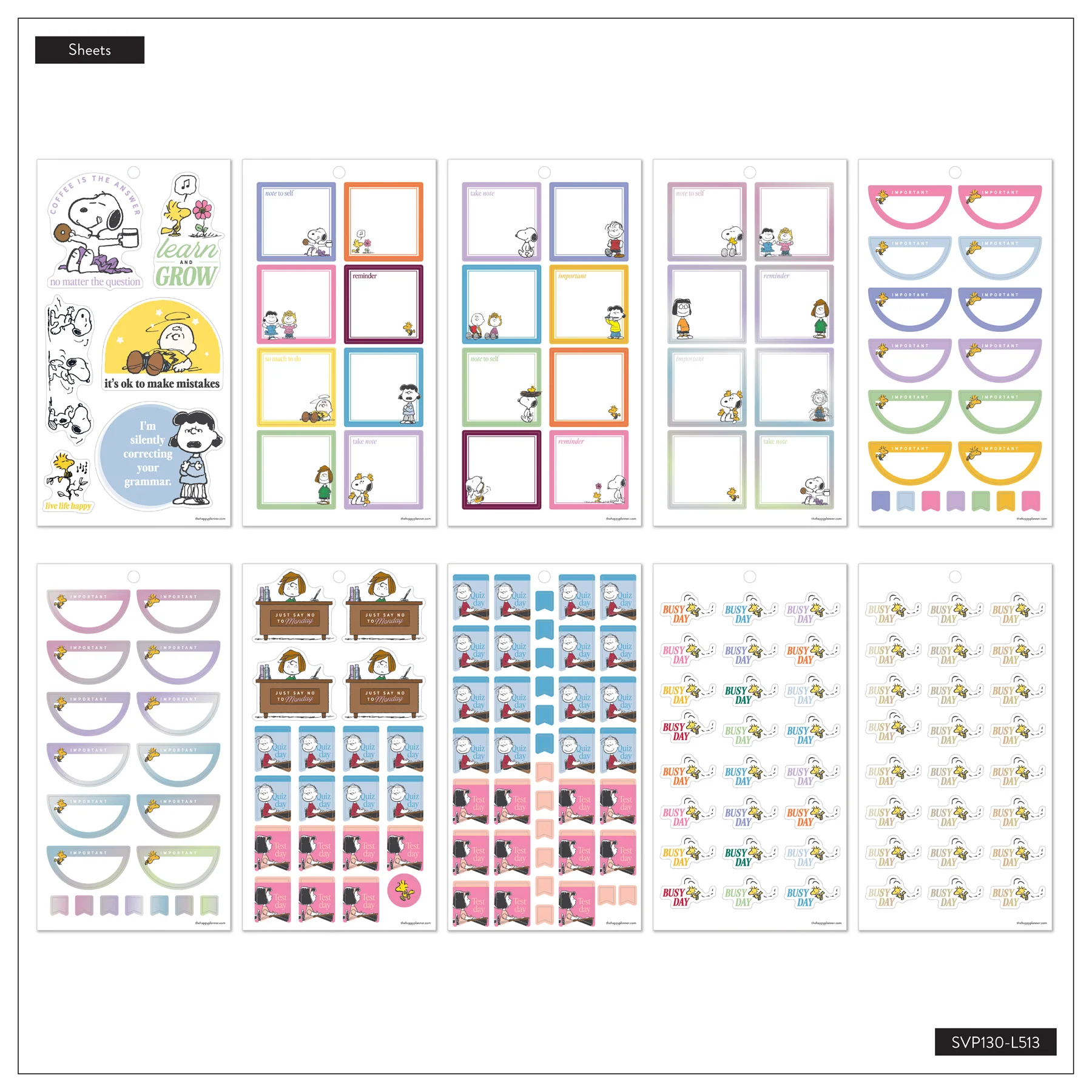 PEANUTS™ Teacher - Value Pack Stickers - Big - Image 11