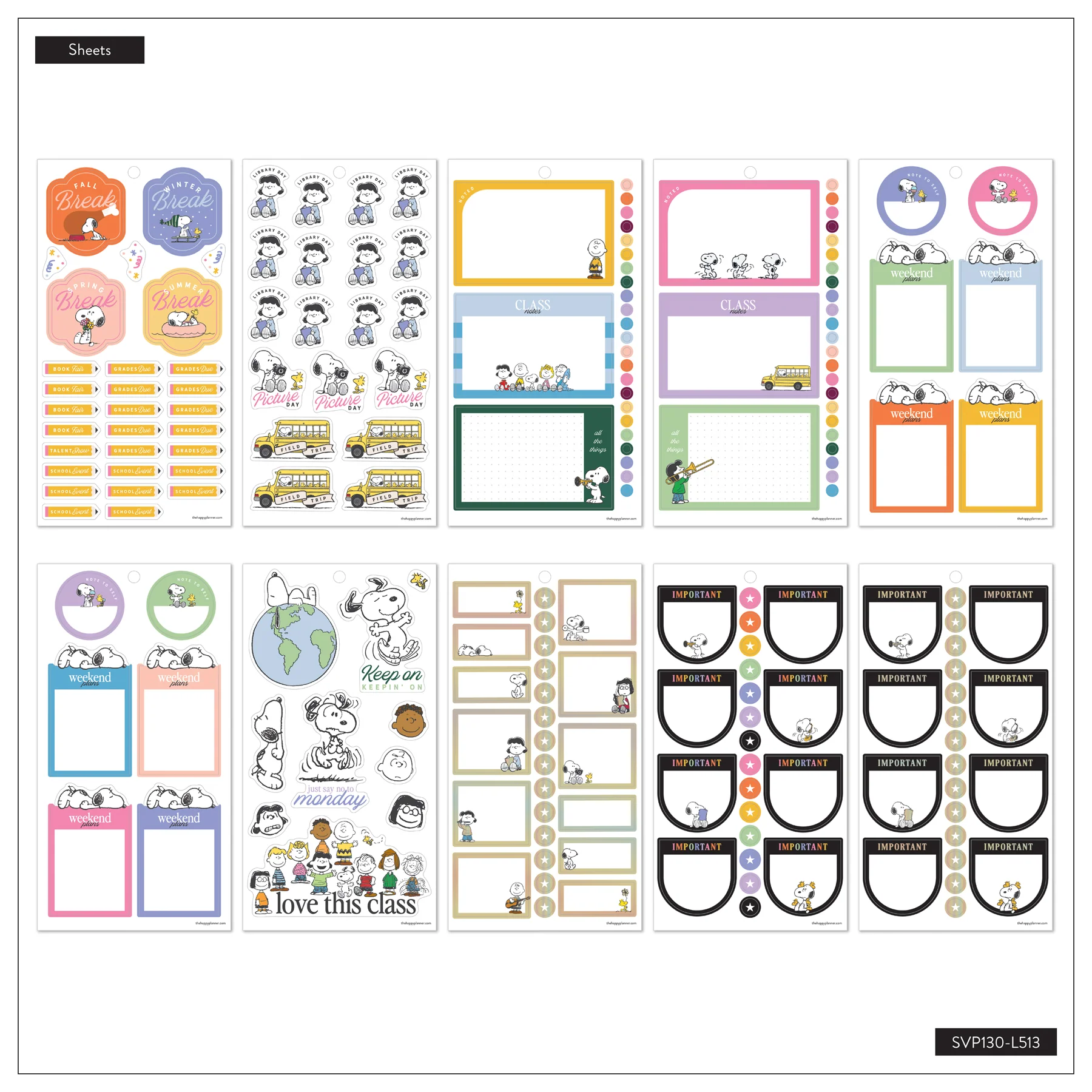 PEANUTS™ Teacher - Value Pack Stickers - Big - Image 13