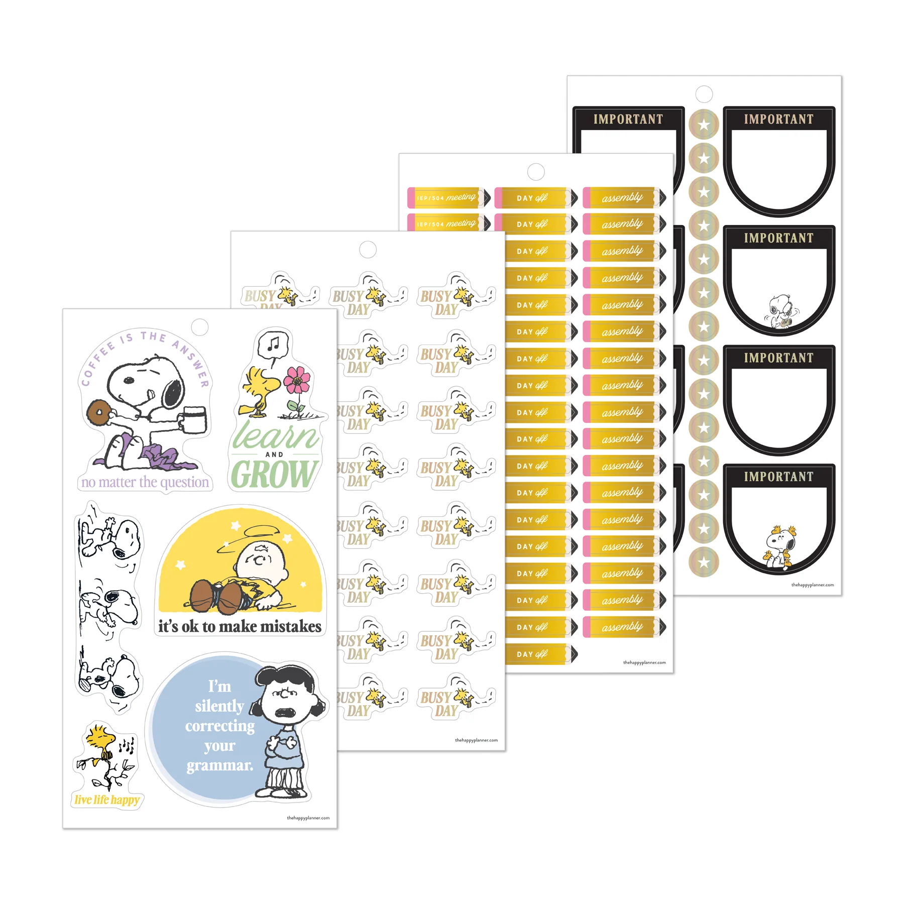 PEANUTS™ Teacher - Value Pack Stickers - Big - Image 14