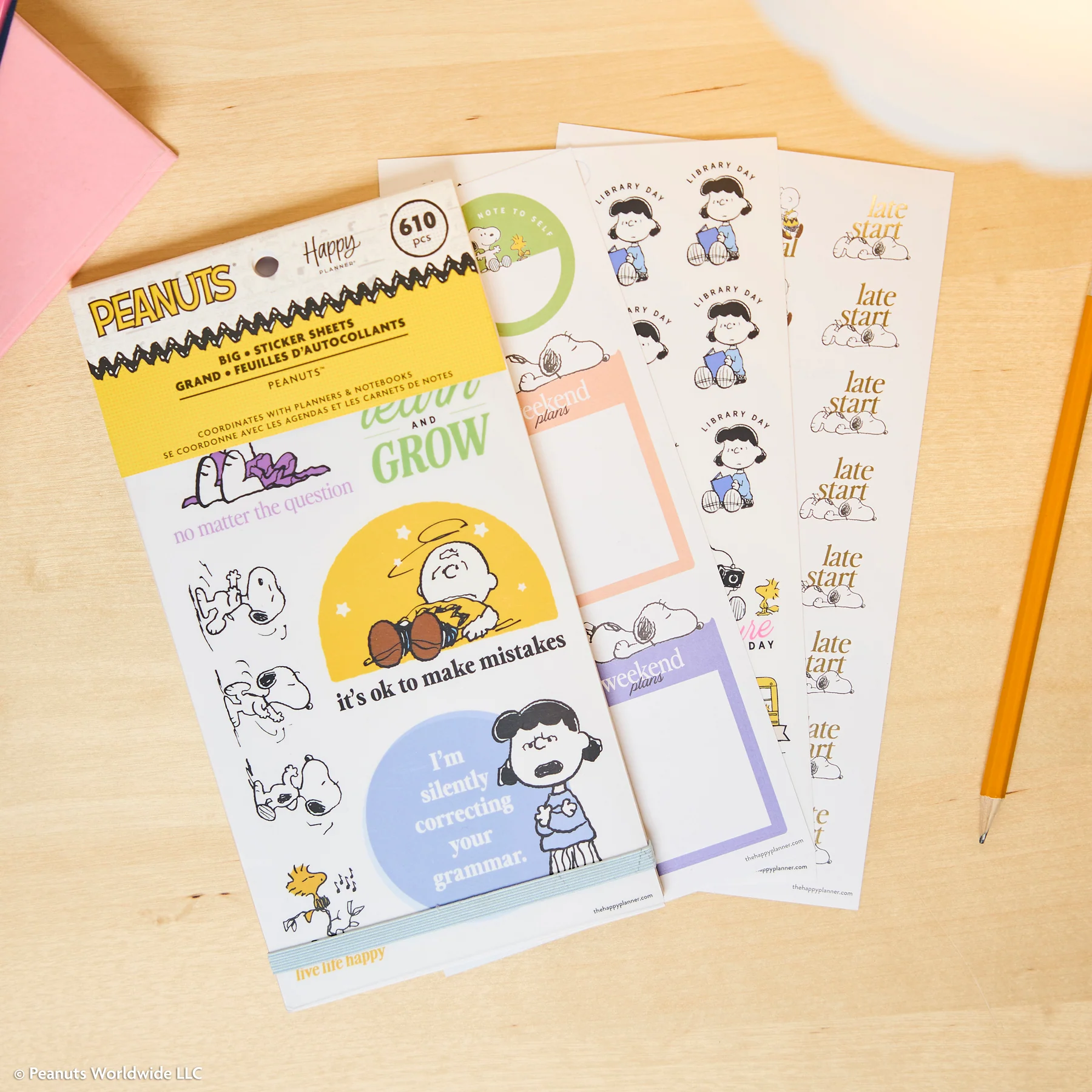 PEANUTS™ Teacher - Value Pack Stickers - Big - Image 4